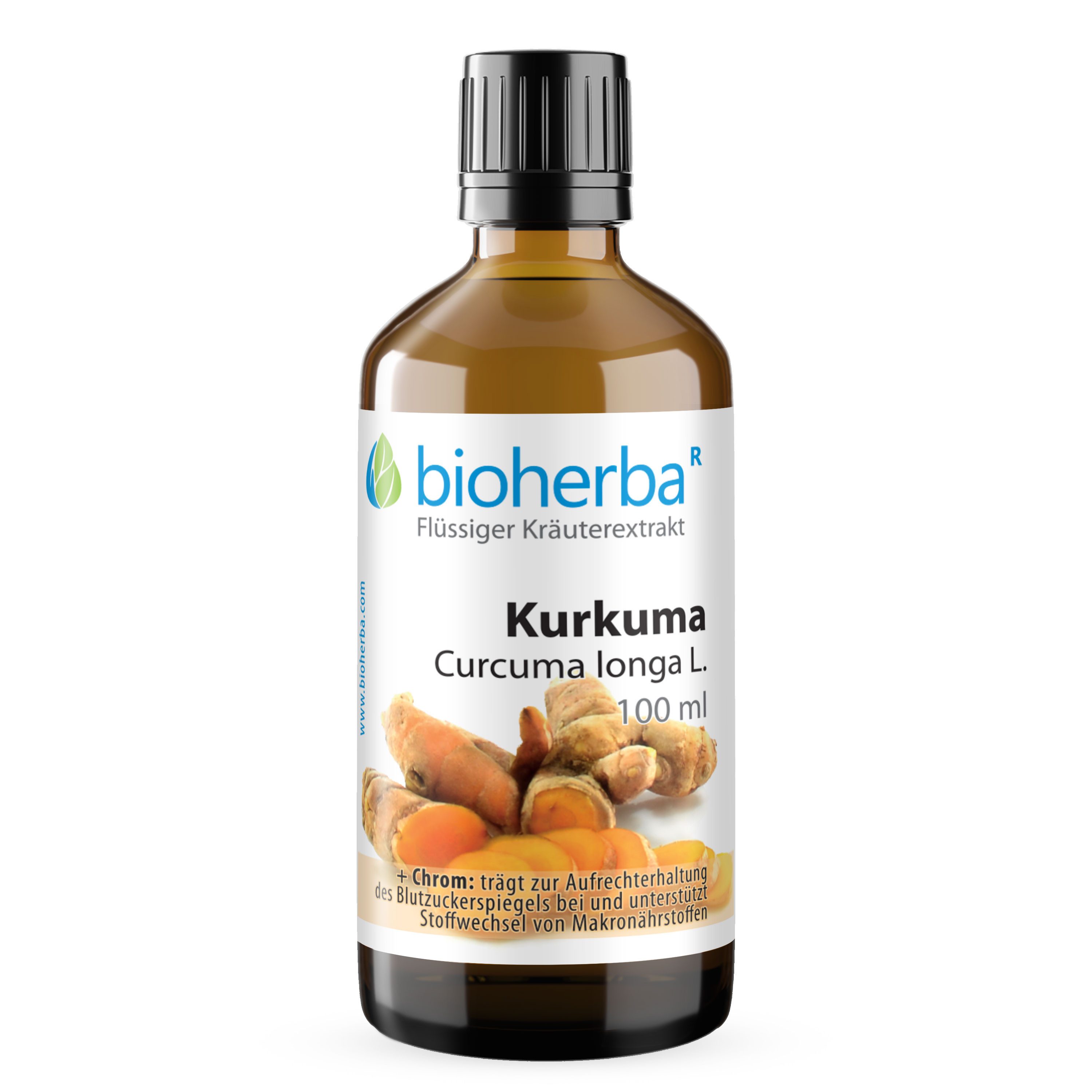 BIOHERBA R Bioherba Kurkuma Curcuma longa L. Tropfen Tinktur 100 ml Nahrungsergänzungsmittel, 1 er