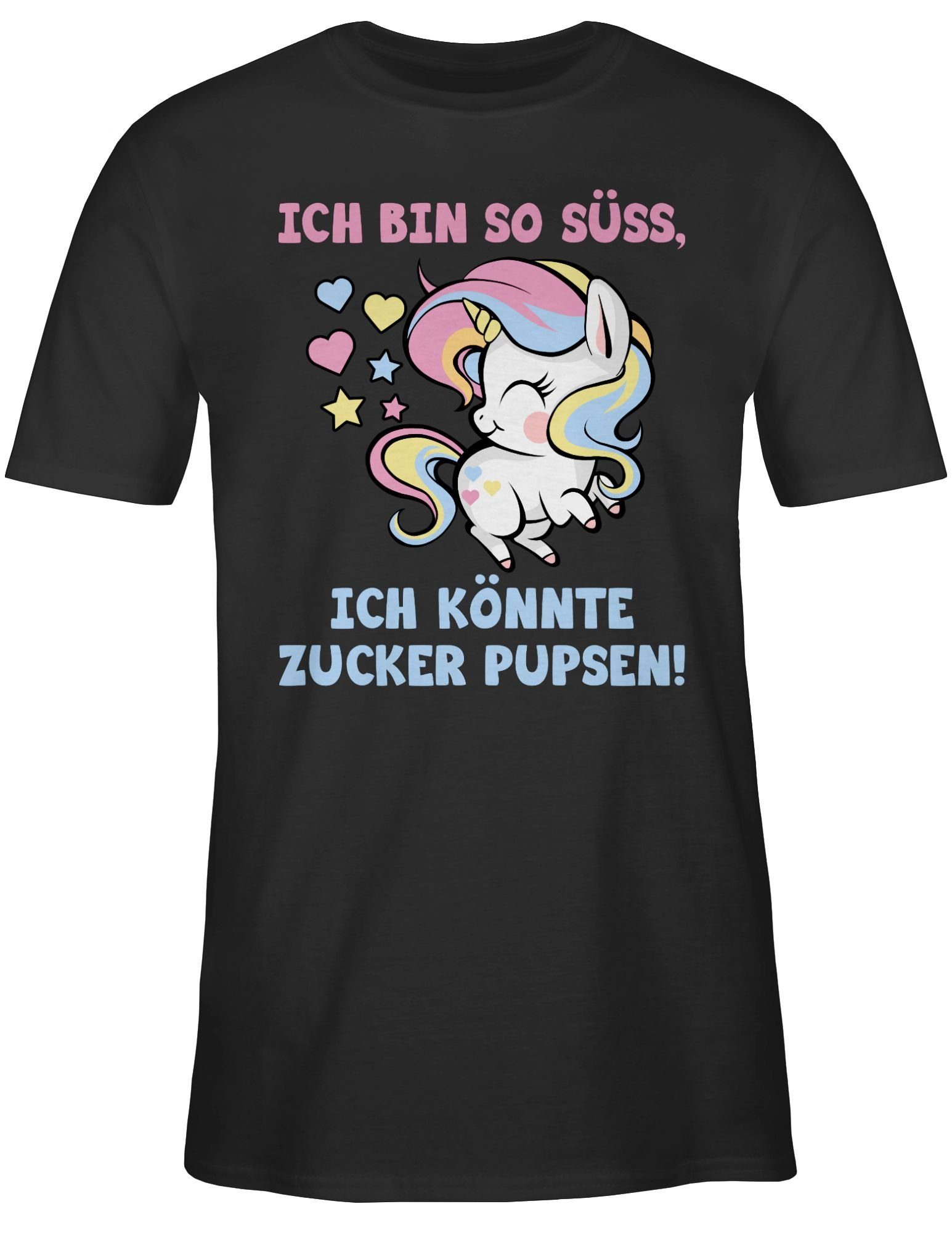 Shirtracer TShirt »Ich bin so süß, ich könnte Zucker pupsen bunt