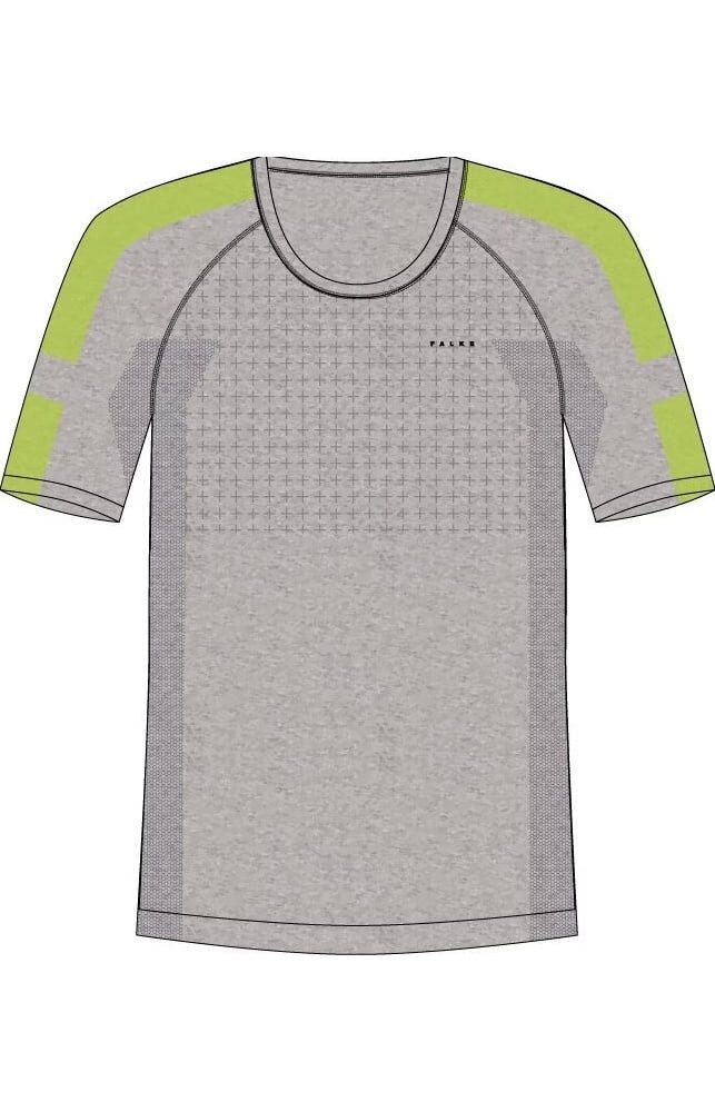 FALKE Langarmshirt Kurzarmshirt Trend Wool-Tech (Merinowolle) Unterwäsche grau Herren