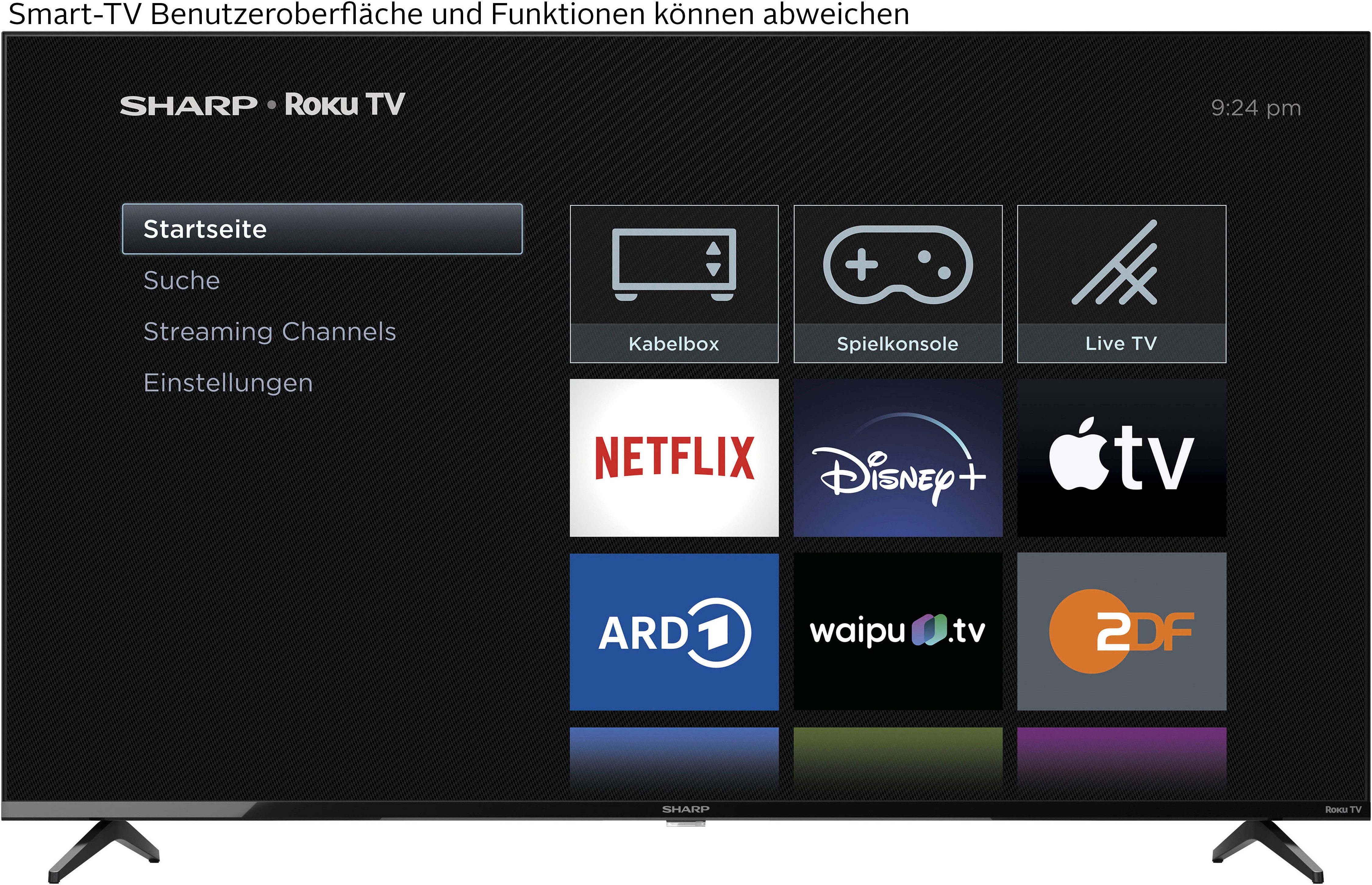 Sharp 4T-C55GJx LED-Fernseher (139 cm/55 Zoll, 4K Ultra HD, Smart-TV)