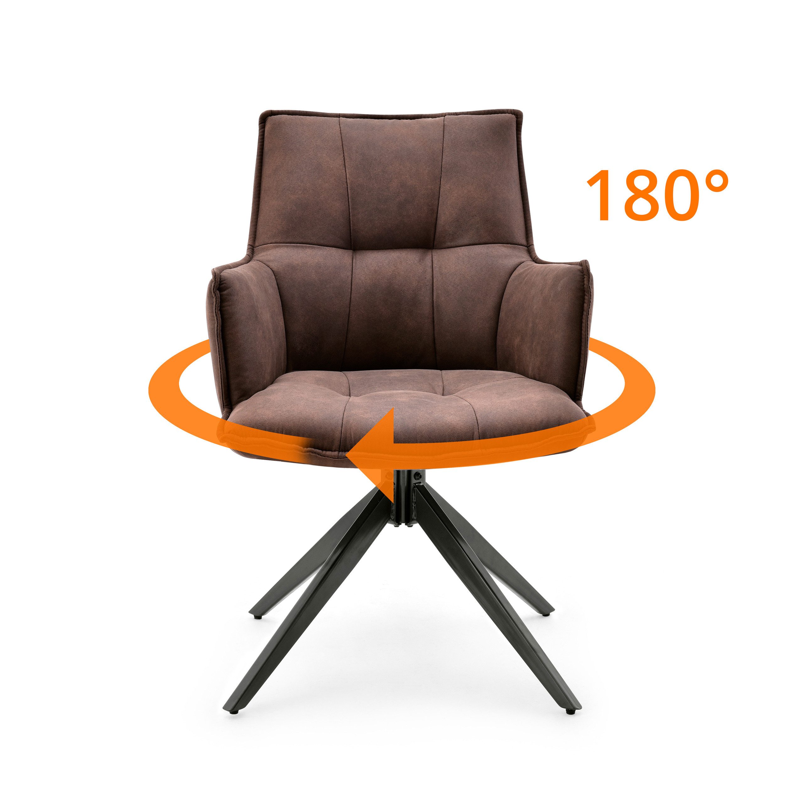 hjh LIVING Esszimmerstuhl Esszimmerstuhl Tavaro Stoff mit Armlehnen (1 St), günstig online kaufen