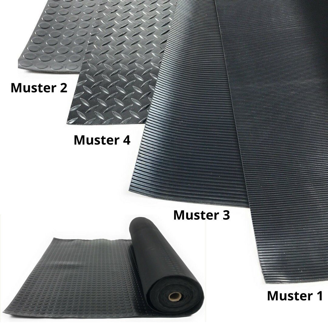 Gummimatte Gummimatten Bodenmatte Bodenbelag Anti Rutsch 3 mm dick