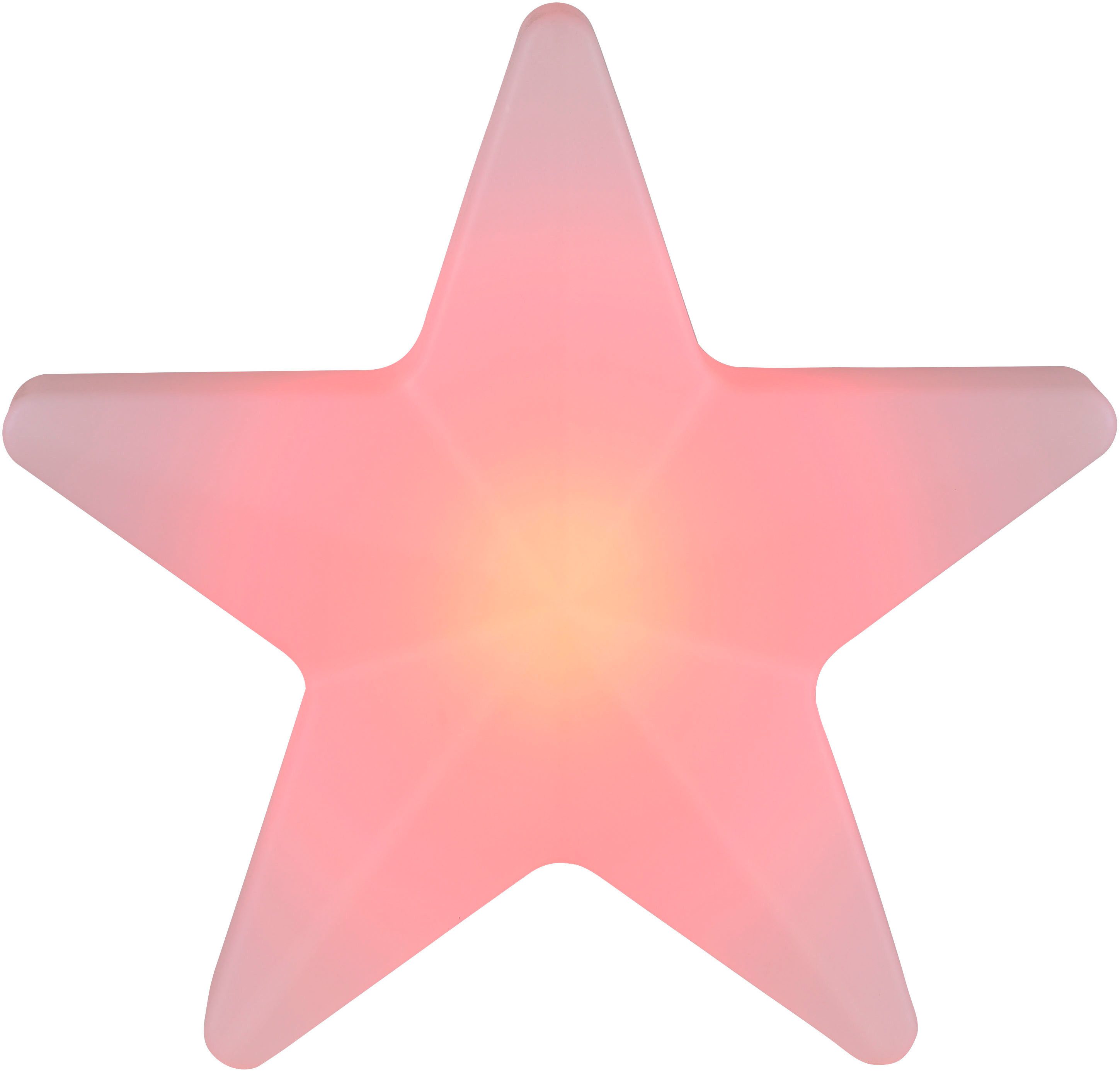 JUST LIGHT LED Gartenleuchte AKKU STAR, RGB, LED fest integriert, RGB, Akkubetrieben, IP44, Dimmbar über Infrarot-Fernbedienung, RGB+W