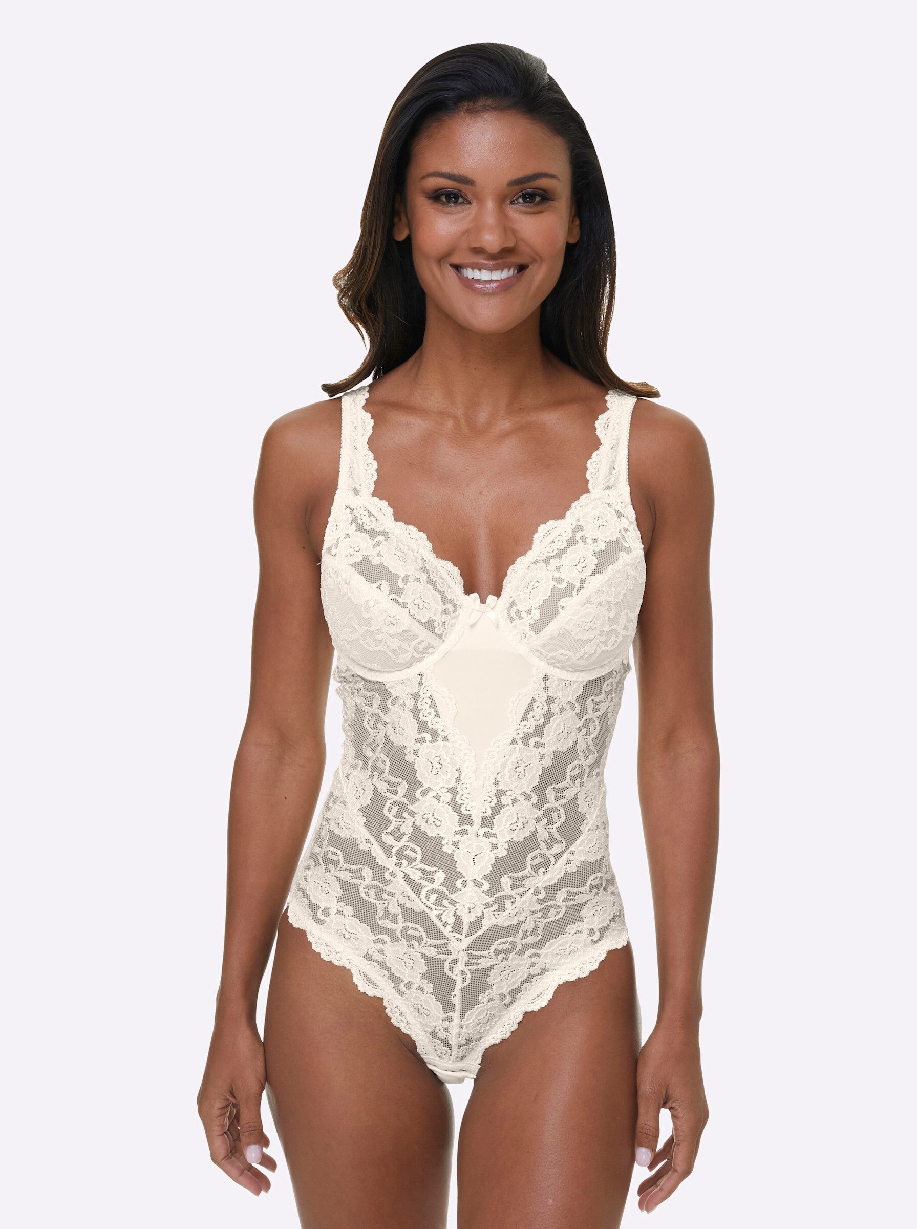 Sassa Miederbody Body mit Bügel Spitze