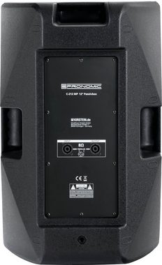 Pronomic C-212 MP 12" Passivbox im Multifunktionsgehäuse Lautsprecher (300 W, passive 2-Wege Box mit 3 Tragegriffe & strapazierfähigem Gehäuse)