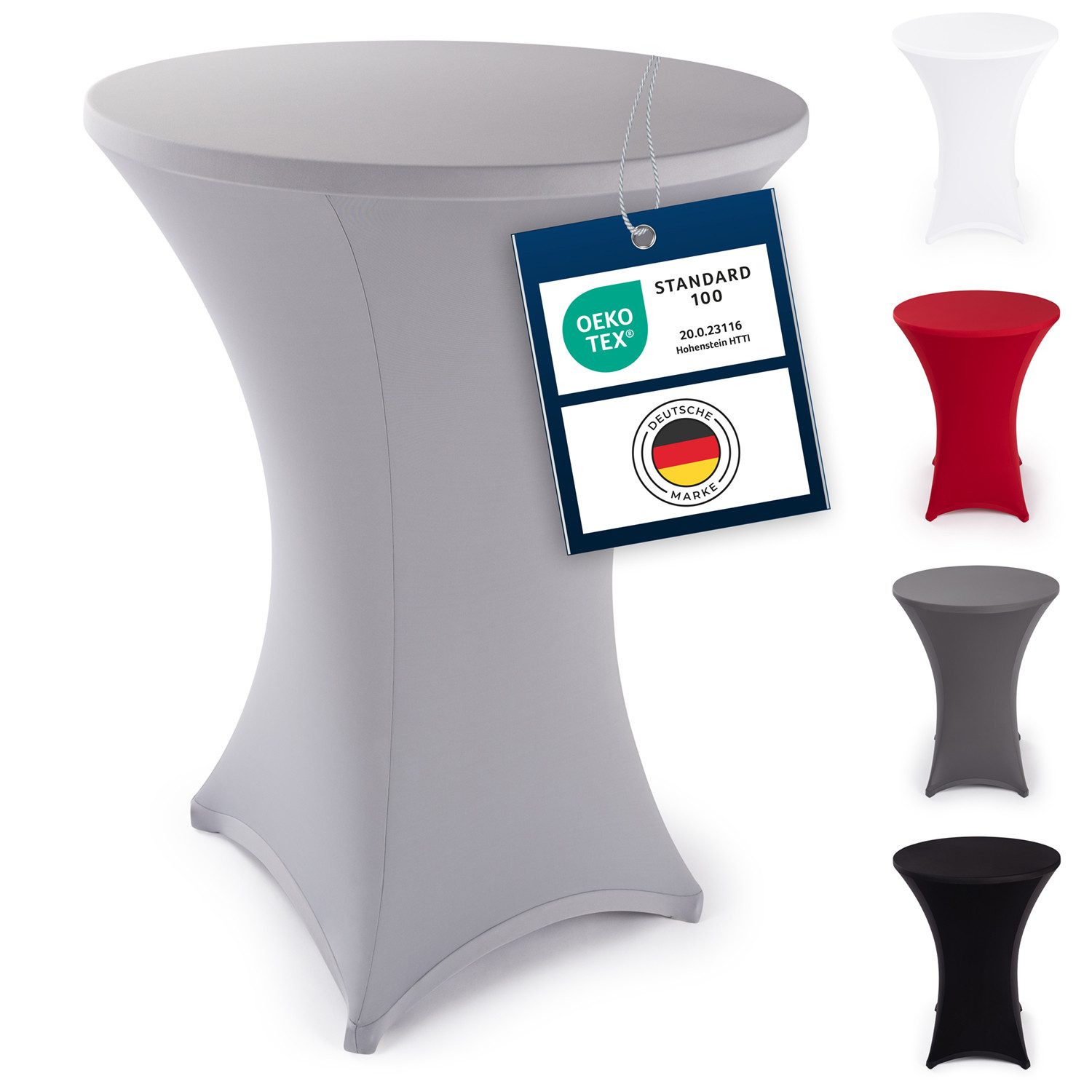 Blumtal Stehtischhusse Stretchbezug Stehtisch Hussen, Elegante Stehtischhusse für Bistrotische