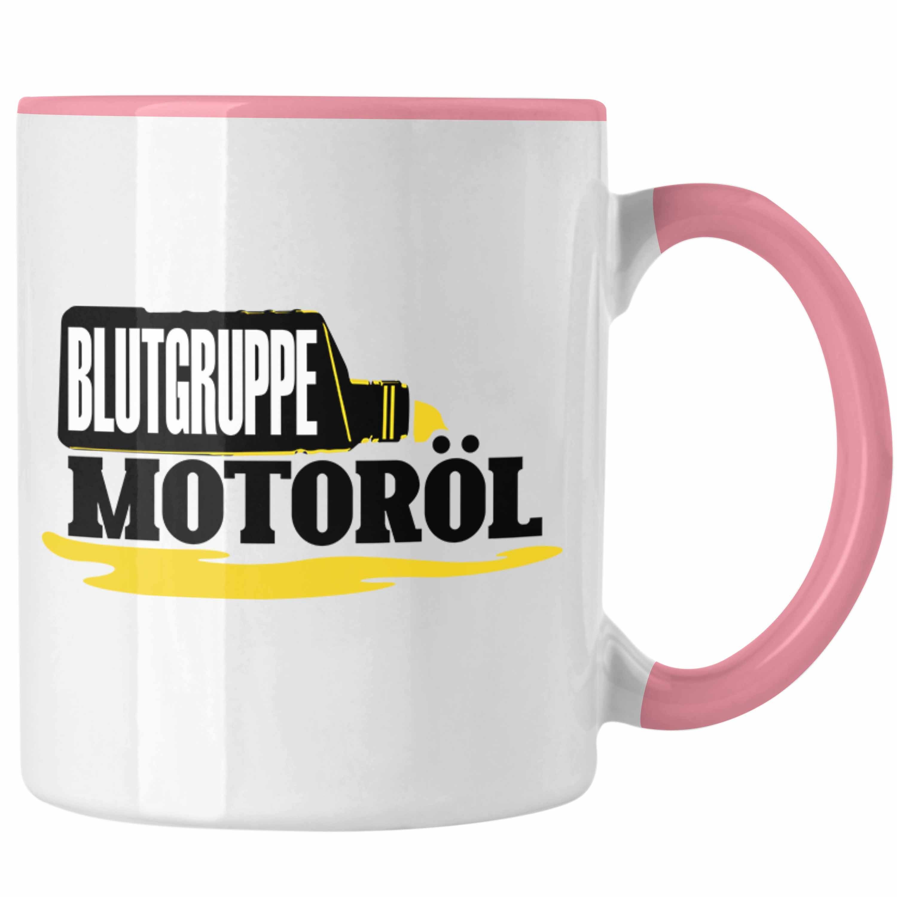 Blutgruppe Motorradfahrer für Auto-Enthusiasten Tasse Tasse Geschenk Rosa Tuner M Trendation