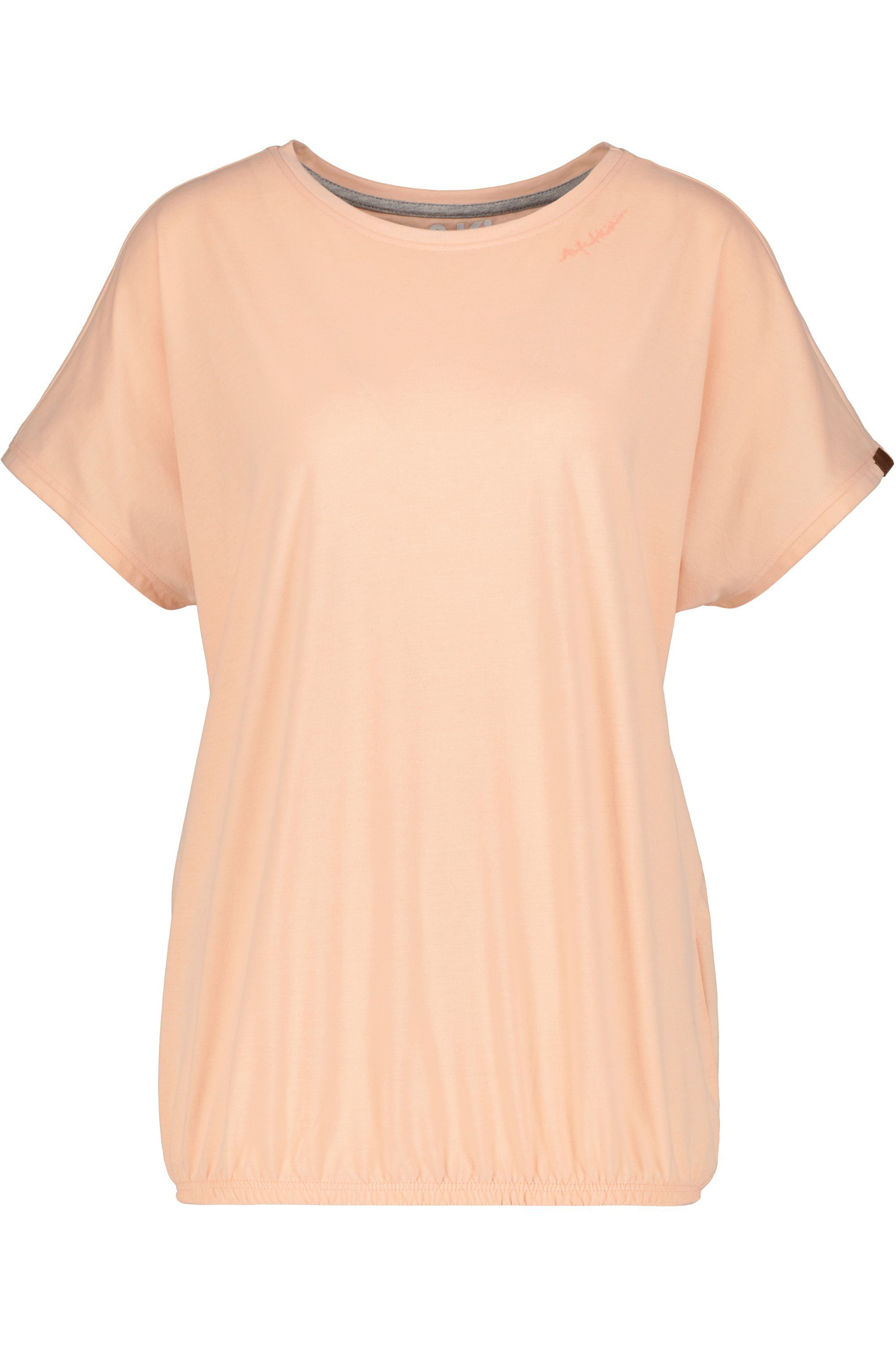 A ClaudiAK Shirt apricot Alife melange Damen & Kickin Rundhalsshirt