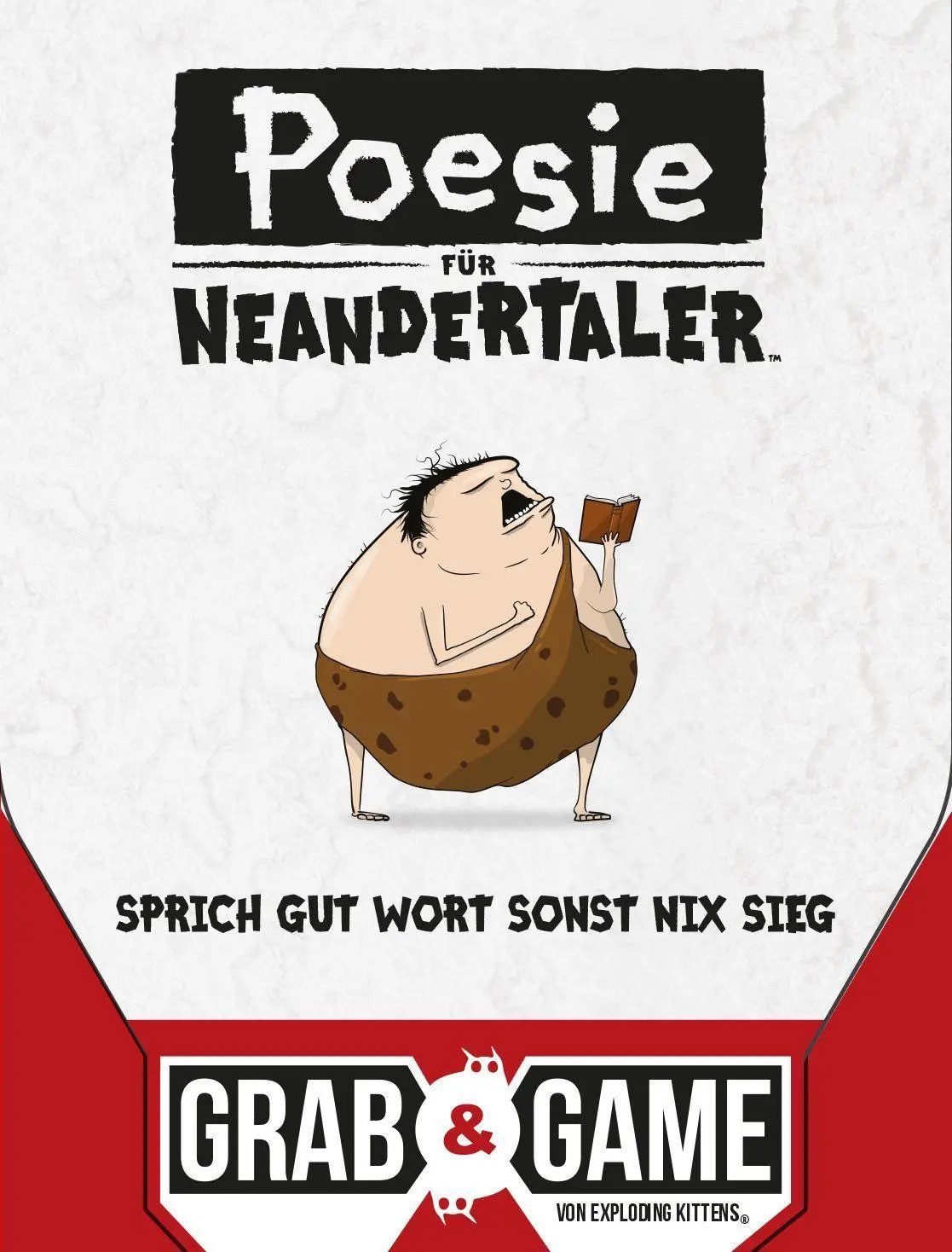 Asmodee Spiel Poesie für Neandertaler: Grab & Game