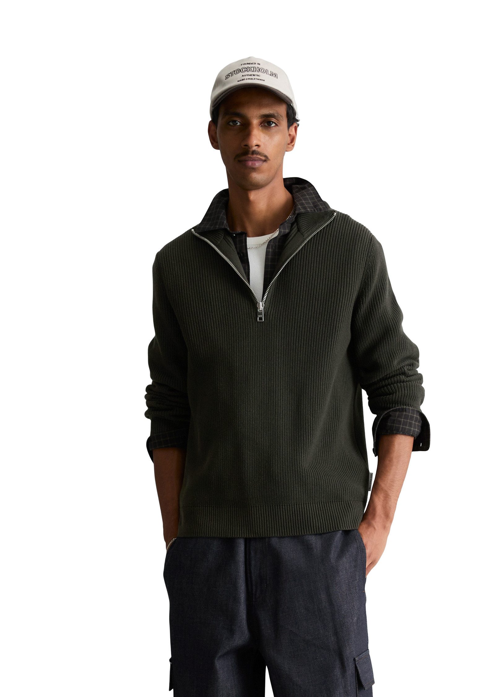 Marc O'Polo DENIM Troyer aus reiner Bio-Baumwolle