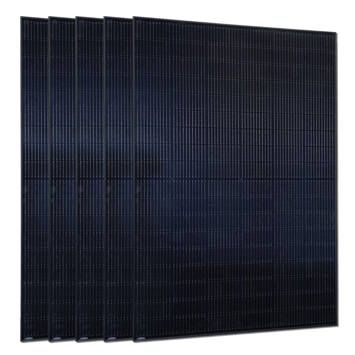 JA SOLAR Solarmodul 4x 440W JA SOLAR Glas-Glas Solarmodul Bifazial Full Black 0% MwSt