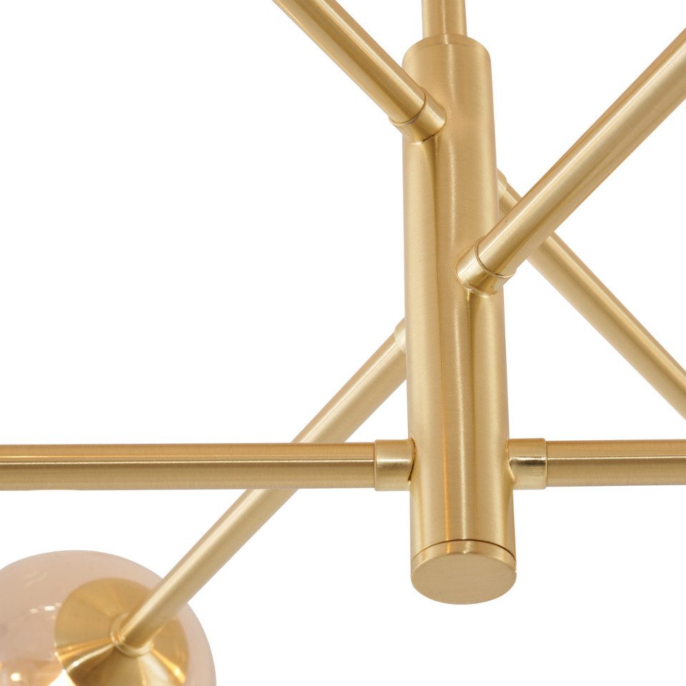 Qazqa Deckenleuchte Ryan, ohne Leuchtmittel, Extra-Warmweiß, QAZQA Deckenleuchte, g9, Messing, Metall, Modern