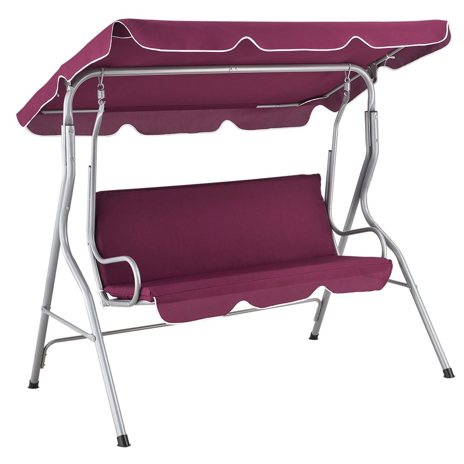 Juskys Hollywoodschaukel Cecina, 3-Sitzer, bis 200 günstig online kaufen