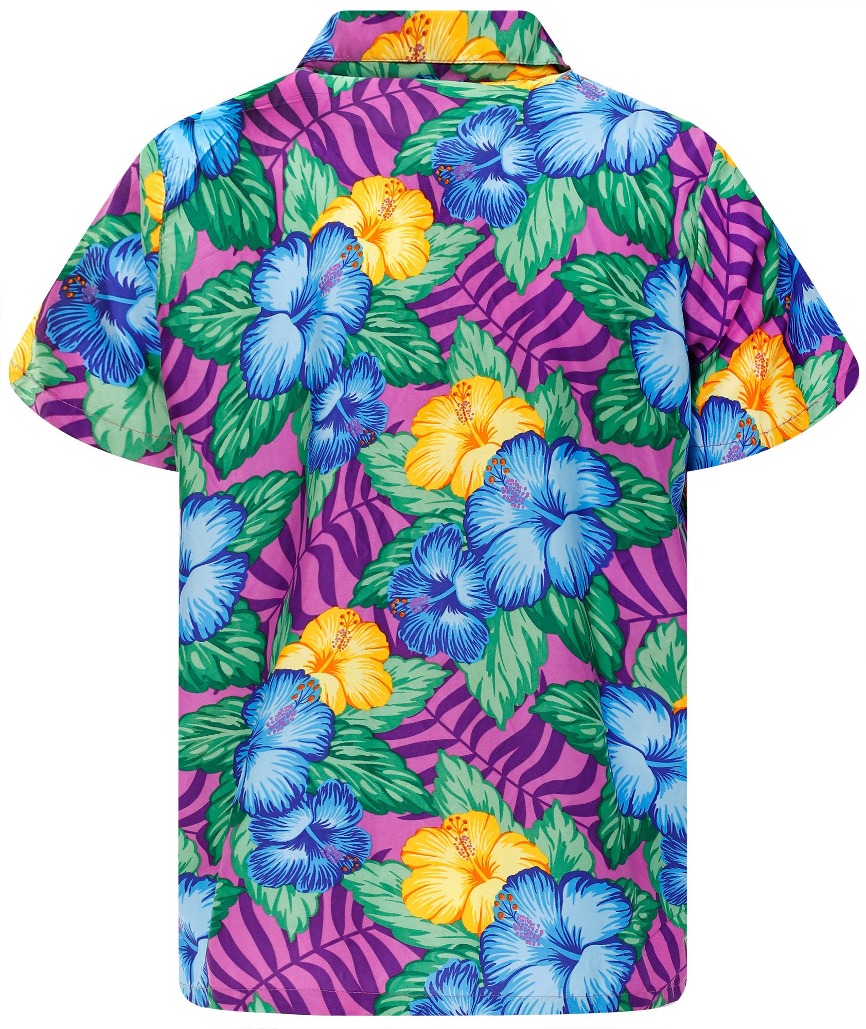 King Kameha Hawaiihemd Wild Flowers Funky Hawaii-Hemd Kurzarm Front-Tasche günstig online kaufen