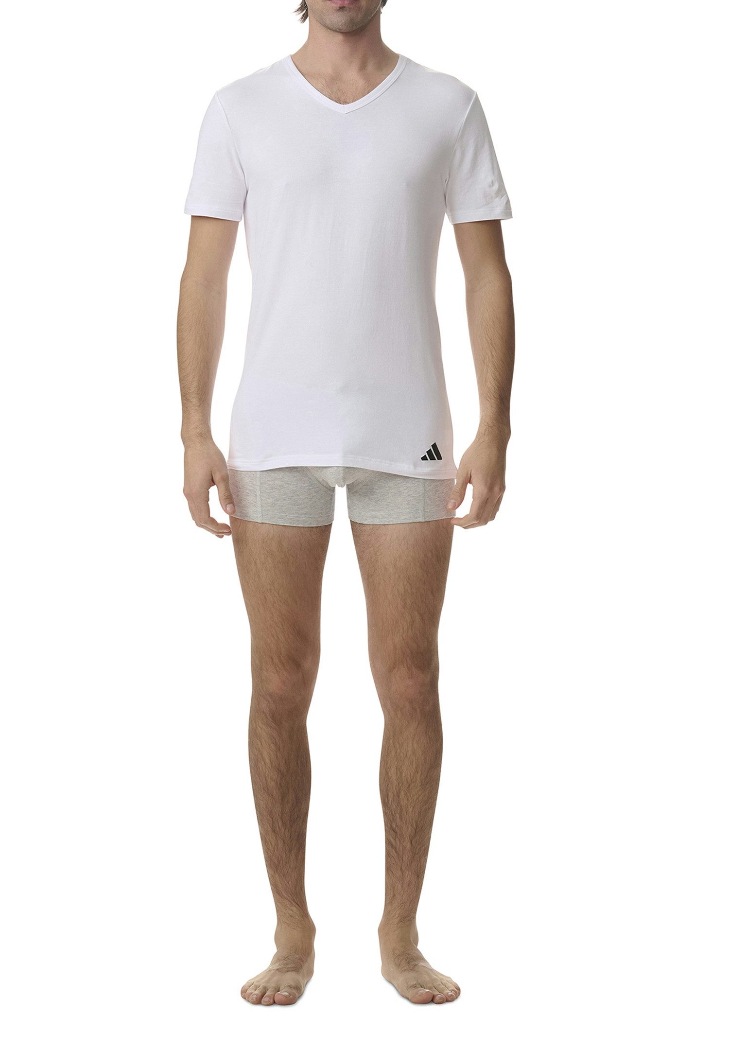 adidas Performance Poloshirt T-Shirt Basic V-Neck 2P (Packung, 2-tlg., 2er- günstig online kaufen