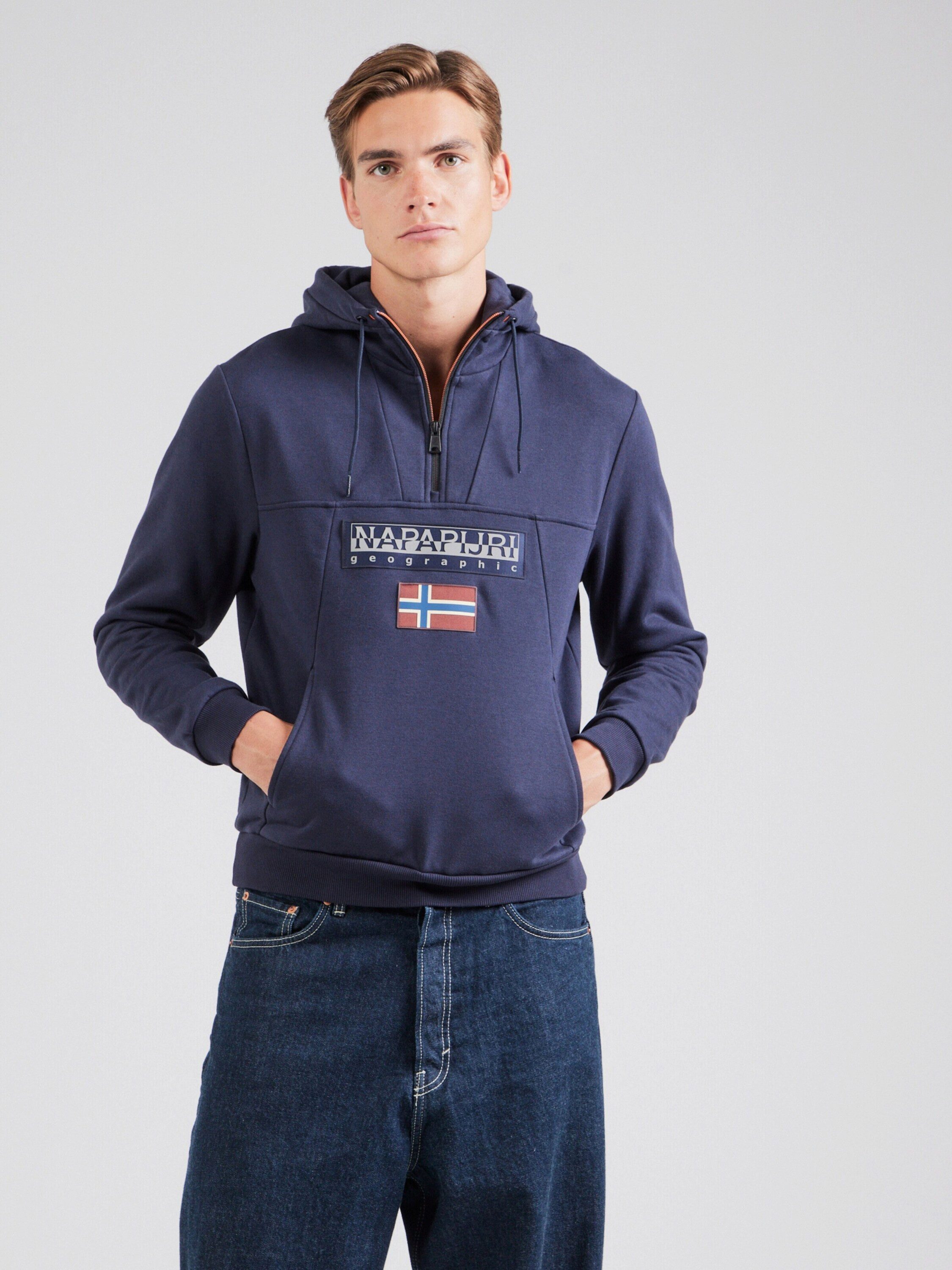 Napapijri Sweatshirt BURGEE HZH 2.0 (1-tlg)