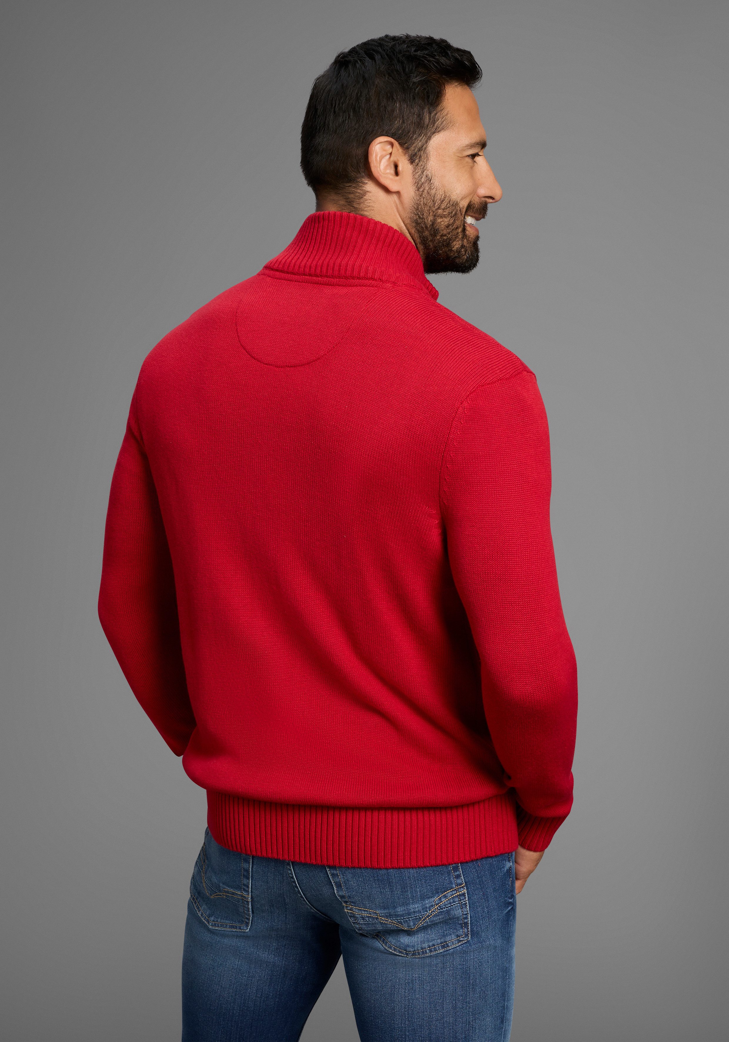 Man's World Strickjacke neue Farben! aus Baumwollmischung günstig online kaufen