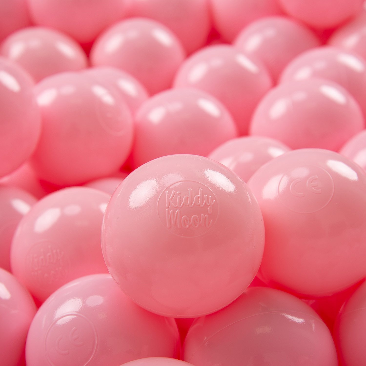 KiddyMoon Bällebad-Bälle ZK7 (Baby Plastikbälle Spielbälle, 50-St), Made in Europe