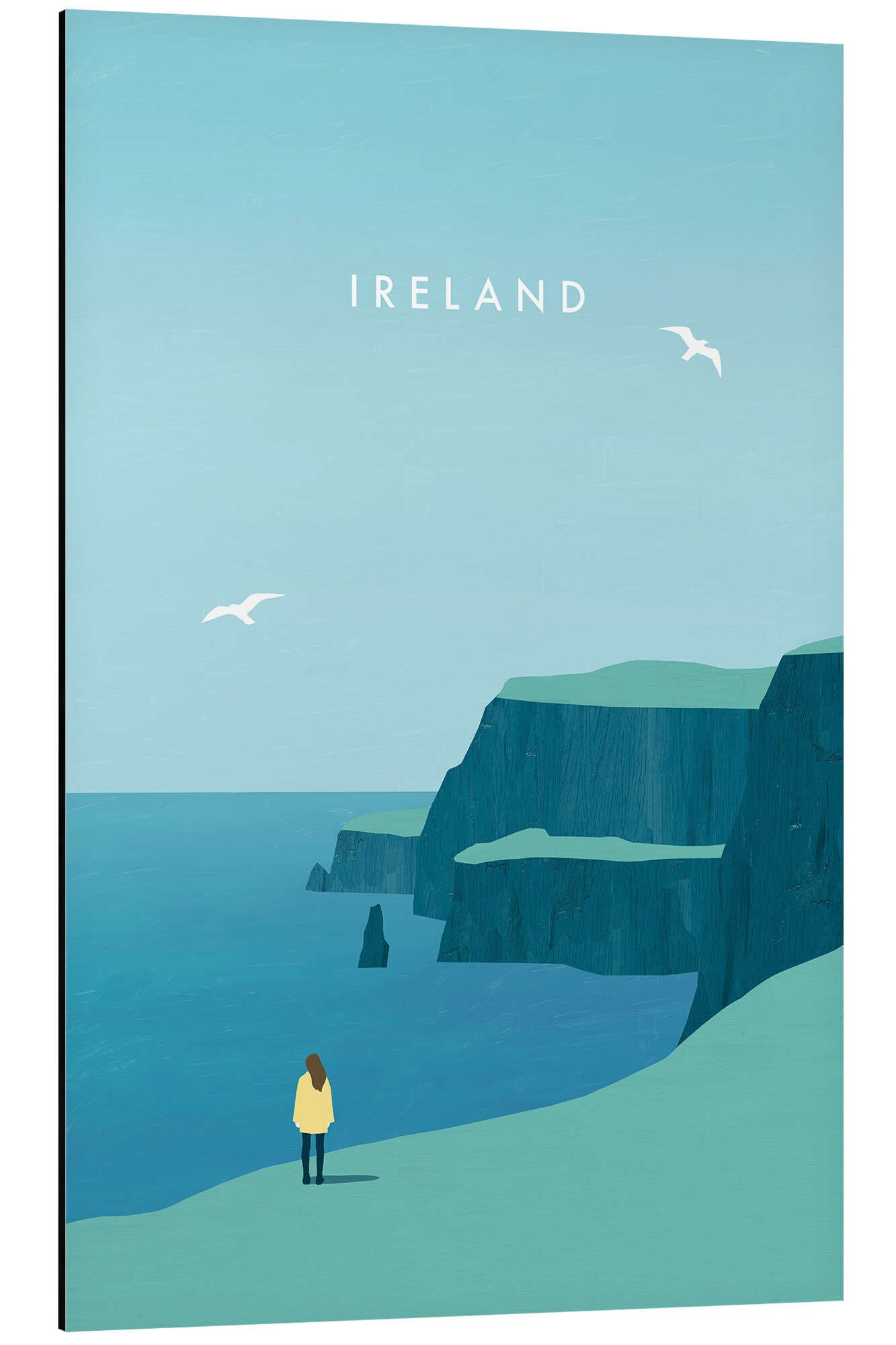 Posterlounge Alu-Dibond-Druck Katinka Reinke, Irland, Minimalistisch Illustration