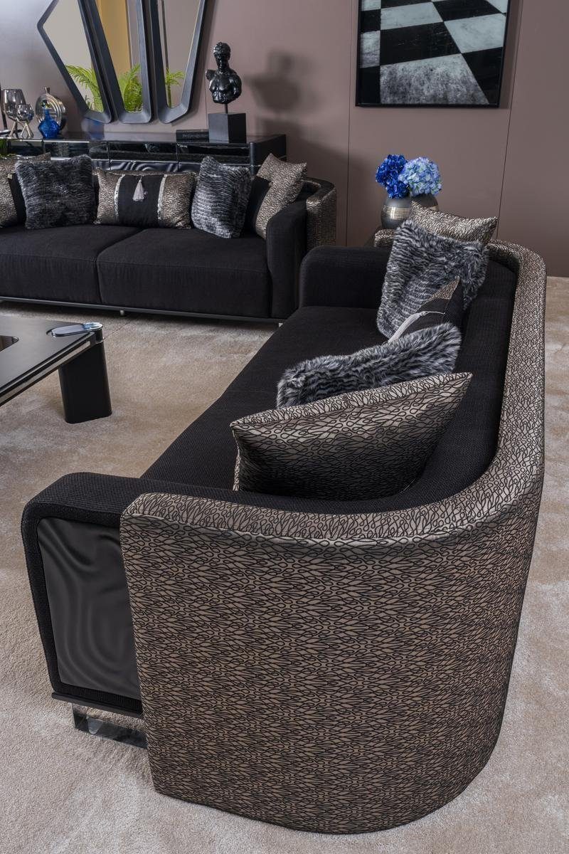 JVmoebel Sofa Sofagarnitur 3+3+1 Sitzer Sessel, Made Komplett Sofa Wohnzimmer In Set Textil Europe