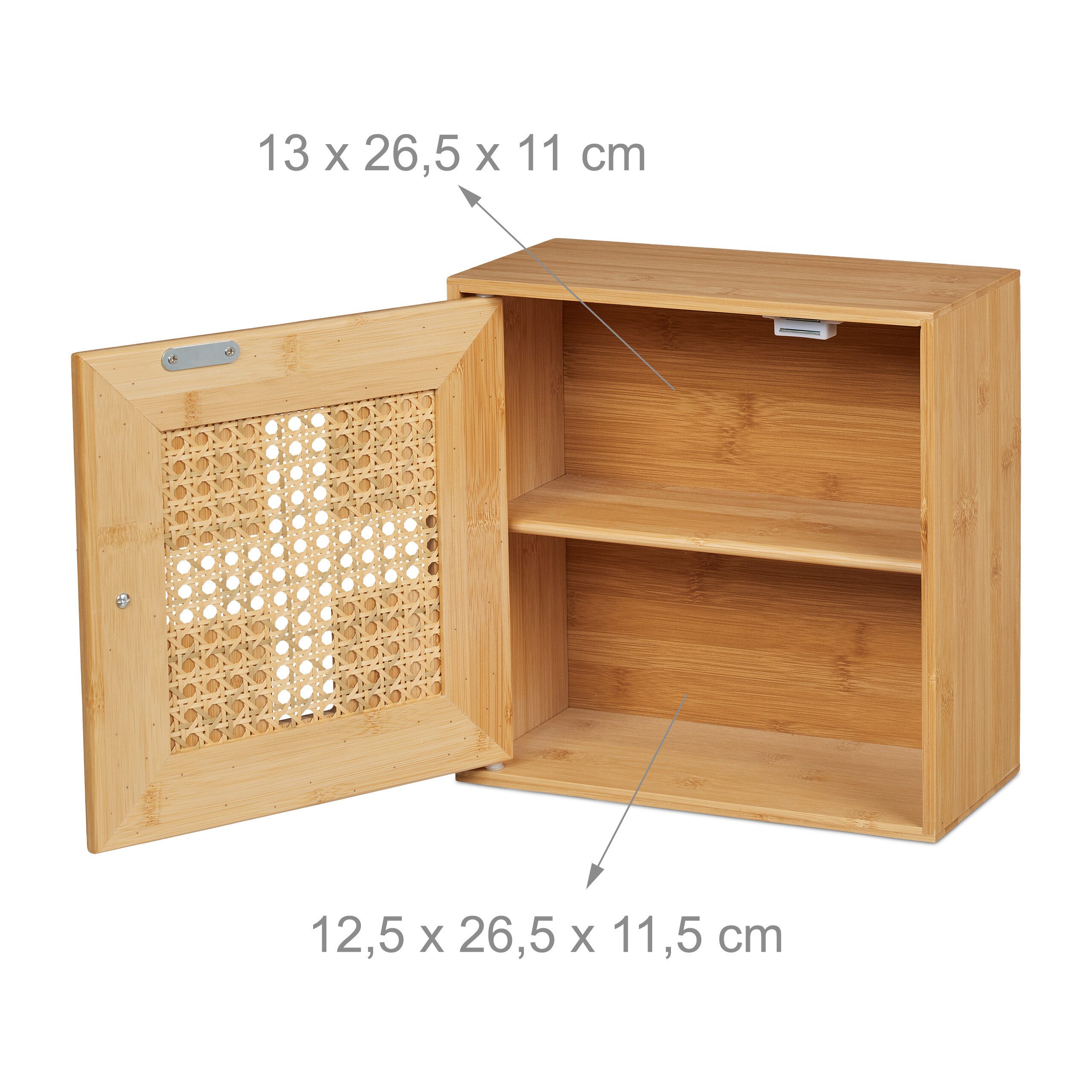 relaxdays Medizinschrank aus Bambus (1-St) – Bild 5 von 5
