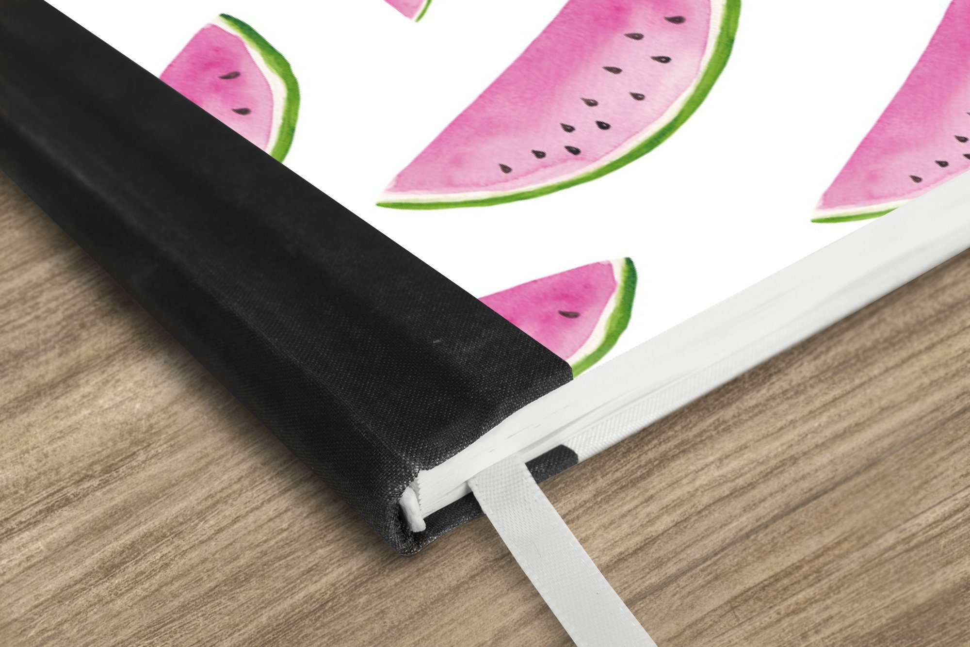 Thumbnail - MuchoWow Notizbuch Wassermelone - Rosa - Schablonen, Notebook, Notizblock a5, Tagebuch, Journal Liniert