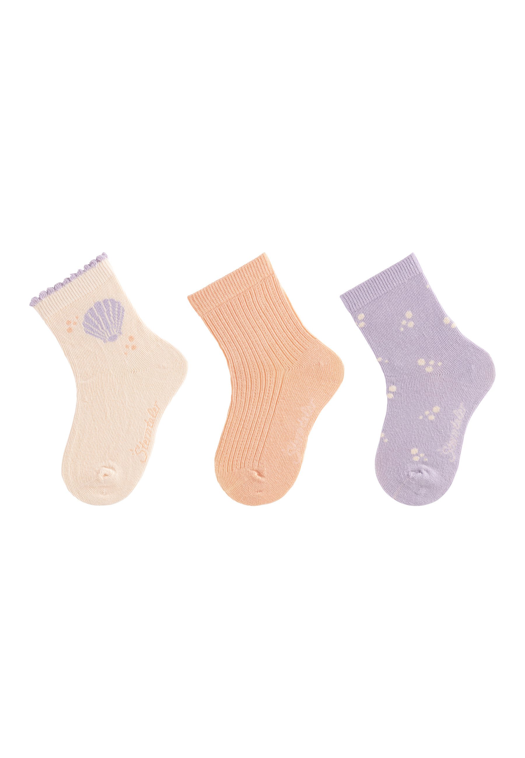 Feinsöckchen Socken 3er-Pack Muschel