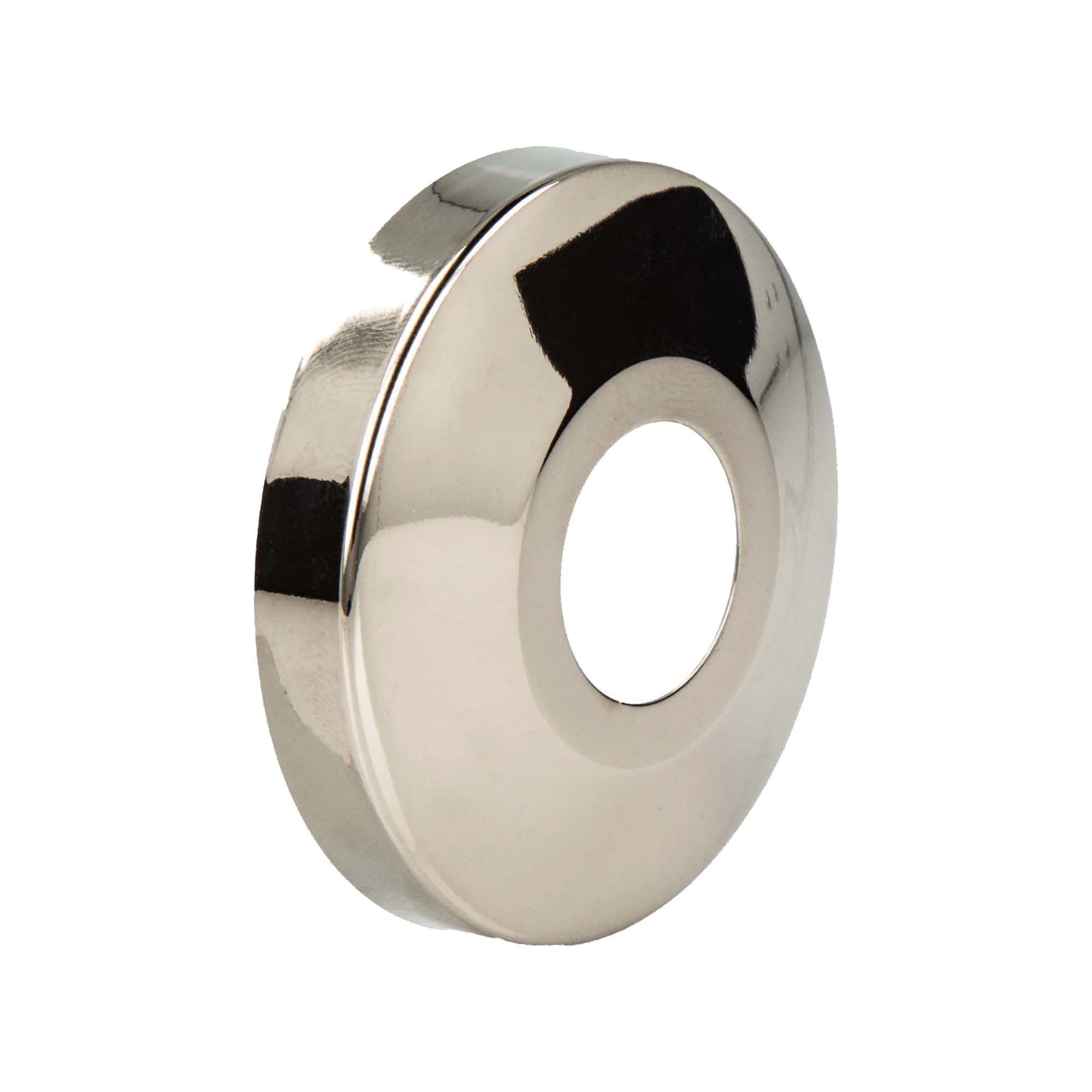 tecuro Badarmatur DESIGN-Hahnrosette (1/2) Ø 22 mm x Ø 61 mm x 15 mm - Edelmessing