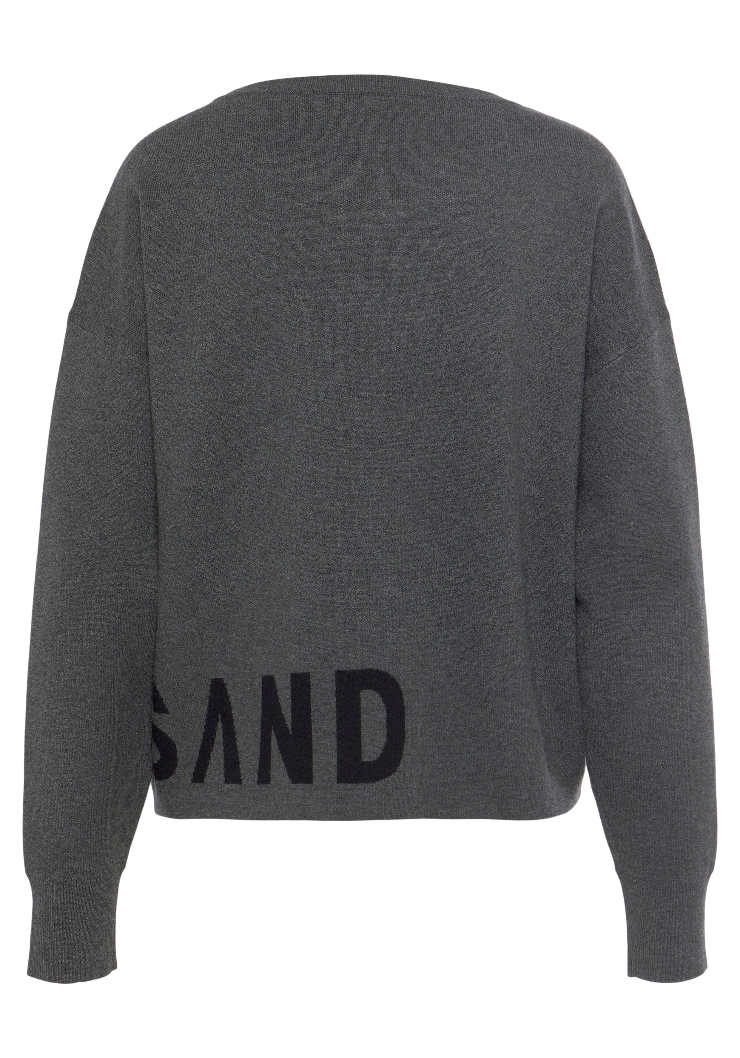 Elbsand Strickpullover aus hochwertigem Strick mit eingestricktem Logo, Loungewear
