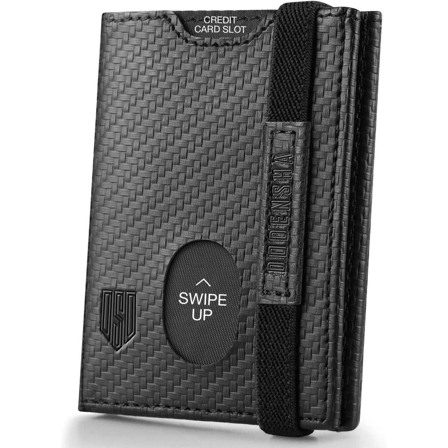 LuxusKollektion Mini Geldbörse Mini Geldbörse mit RFID-Schutz Münzfach Kartenetui Herren Slim Wallet