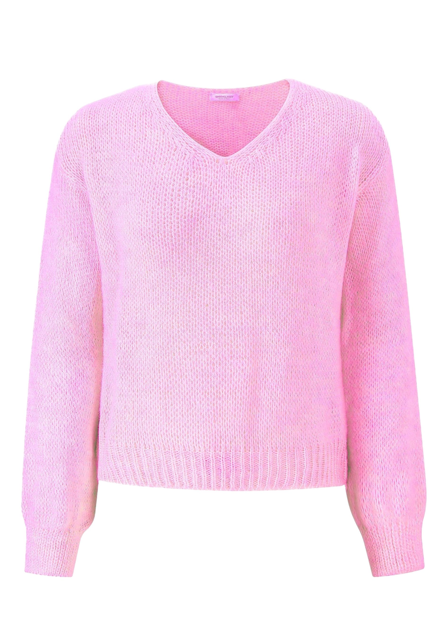 SASSYCLASSY Strickpullover Pullover mit V-Ausschnitt für günstig online kaufen