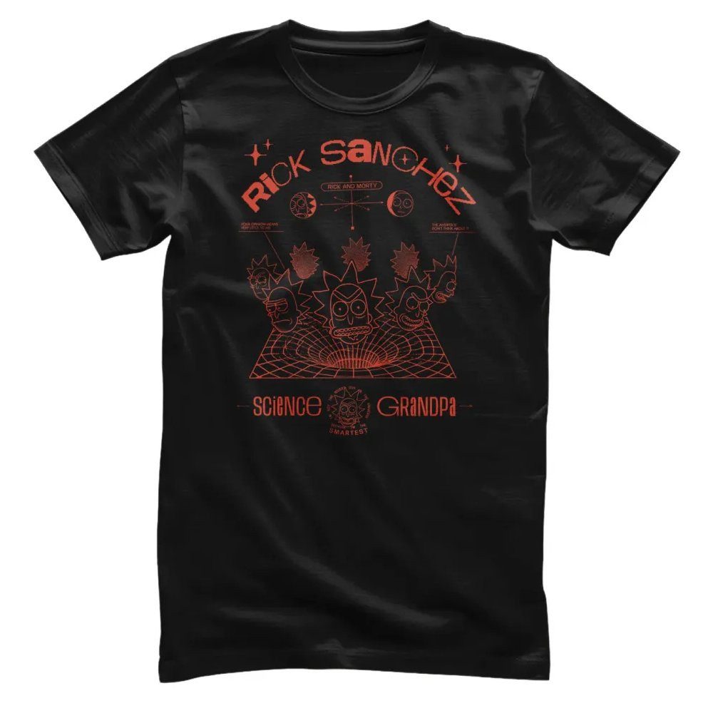 Rick and Morty T-Shirt Rick Sanches Science Grandpa T-Shirt