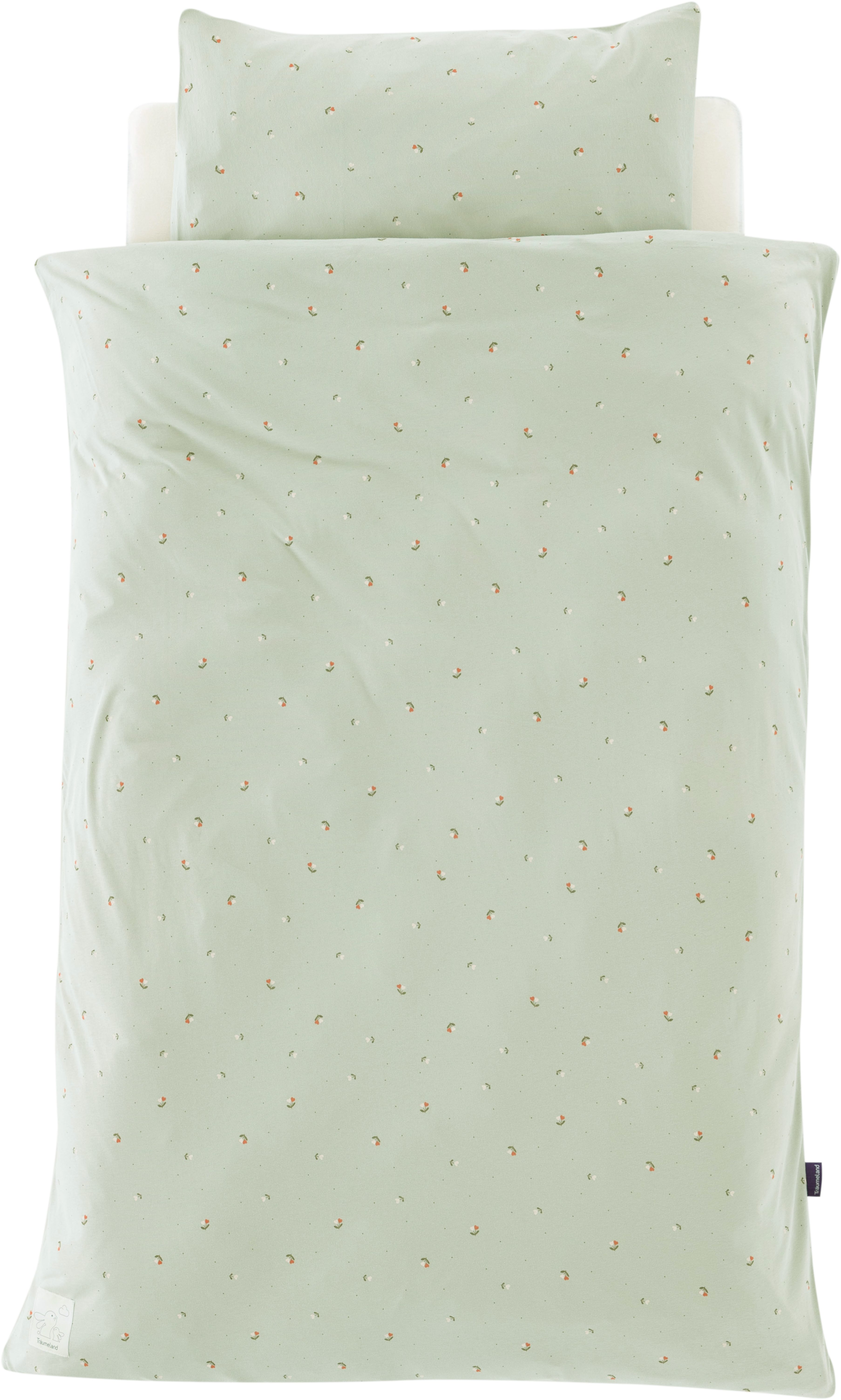 Träumeland Babybettwäsche Jersey Fiore, Jersey, 2 teilig, Blumen allover