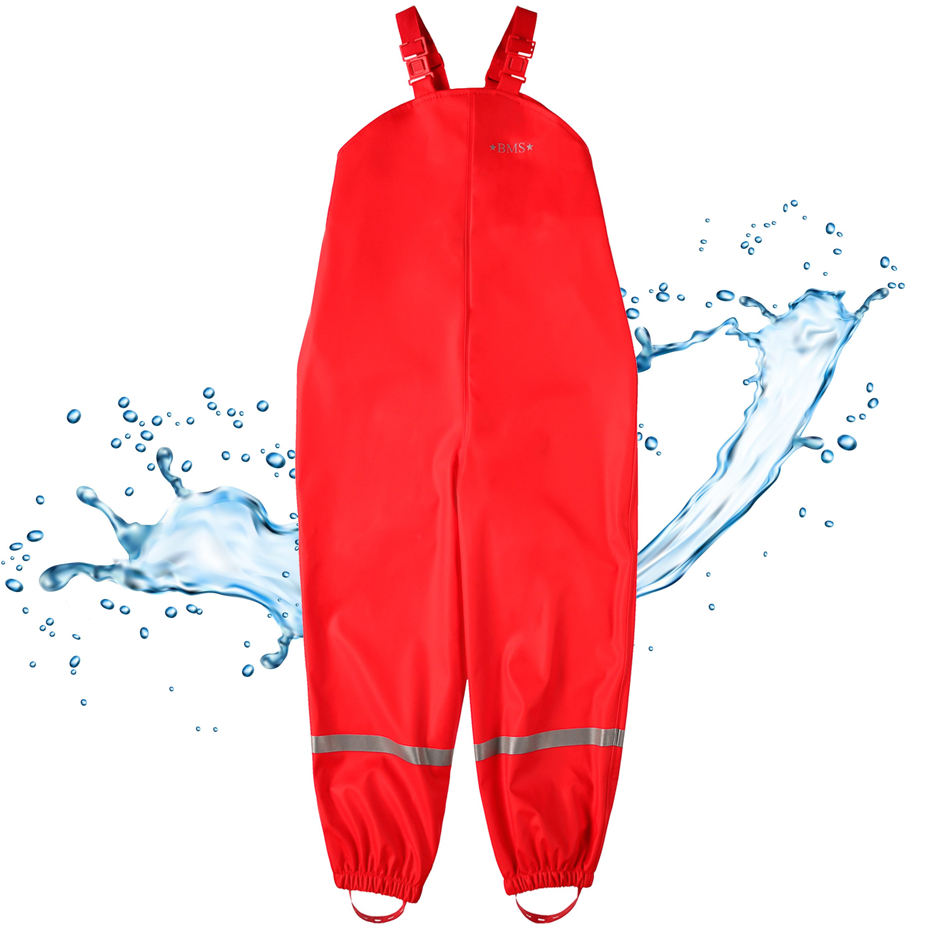 BMS Regen- und Matschlatzhose Räuberwald 100% wasserdichte Regenlatzhose OekoTex zertifiziert