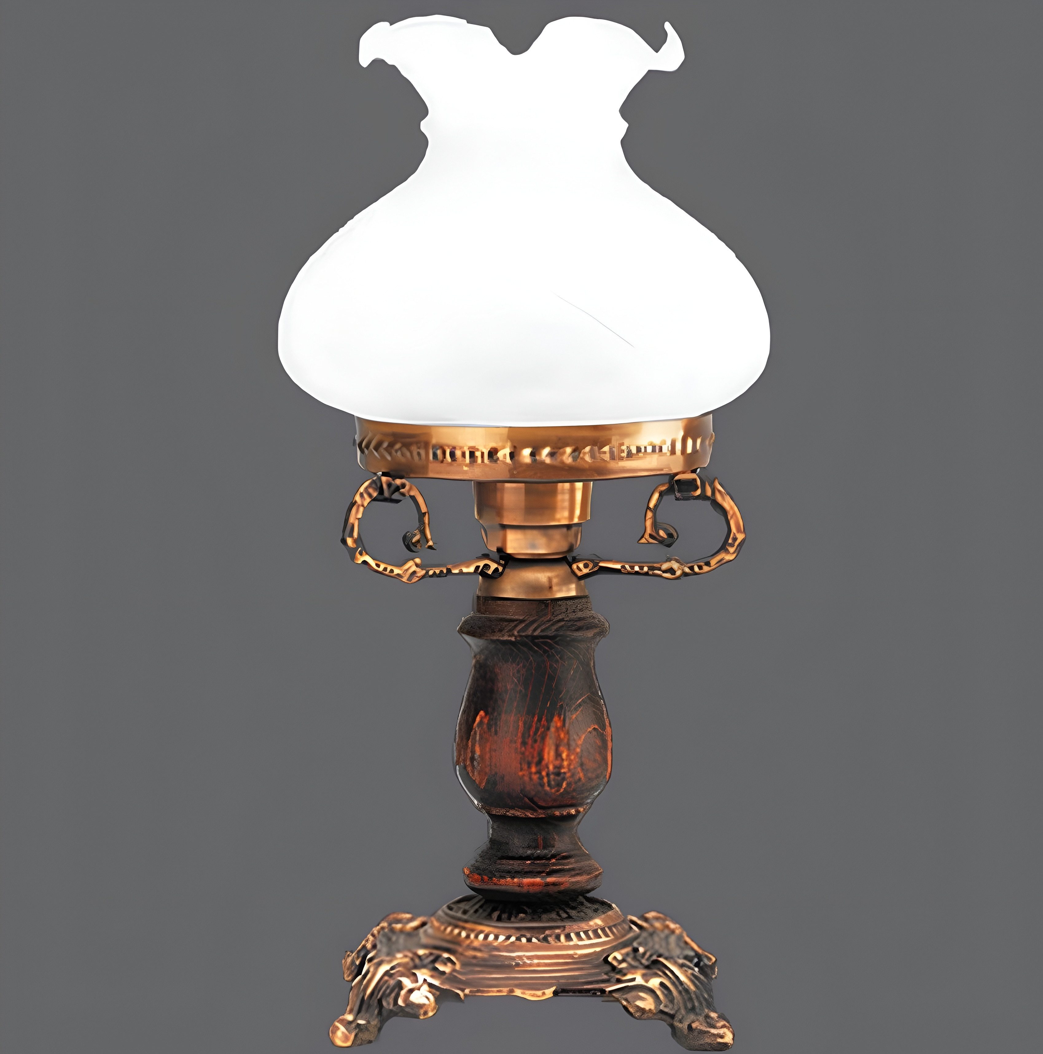 Xlmoebel Schreibtischlampe Elegante Stehlampe aus Glas in Braun mit stilvollem Design, Keine Funktionen, Hergestellt in Europa