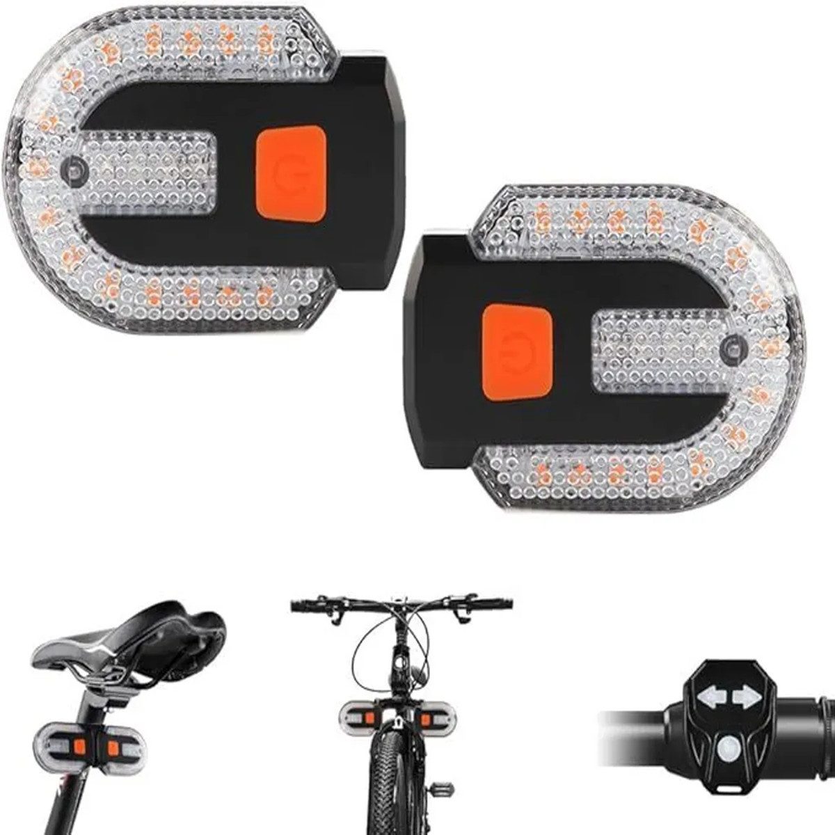 LED Außen-Stehlampe Fahrradblinker-Rücklicht geteilter Typ 5 Modi kabellose Fernbedienung