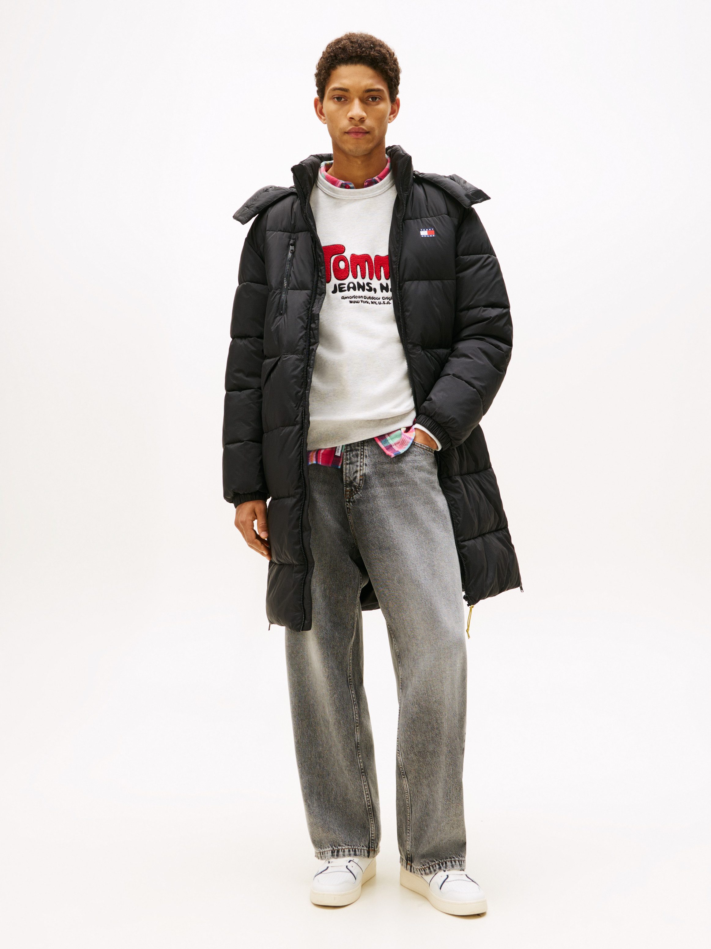 Tommy Jeans Steppmantel VAIL MAXI PARKA Regular fit mit abnehmbarer Kapuze günstig online kaufen