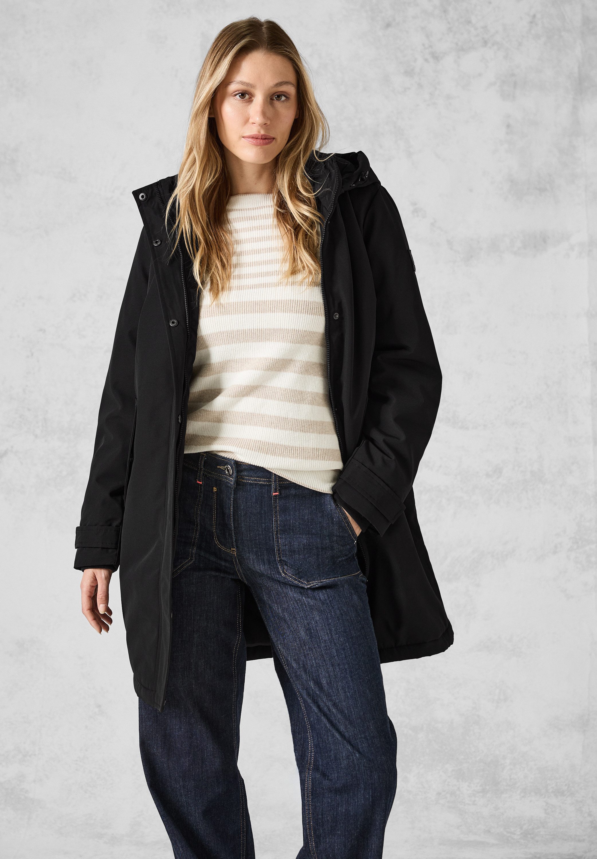 CECIL Langmantel in Unifarben