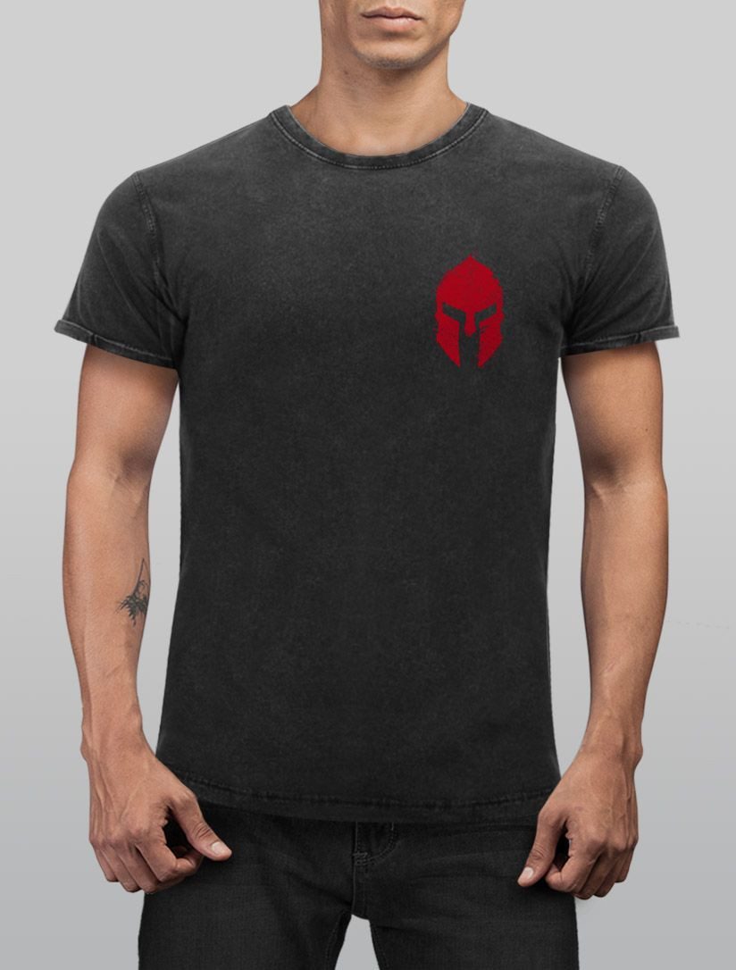Neverless Print-Shirt Herren Vintage Shirt Logo günstig online kaufen
