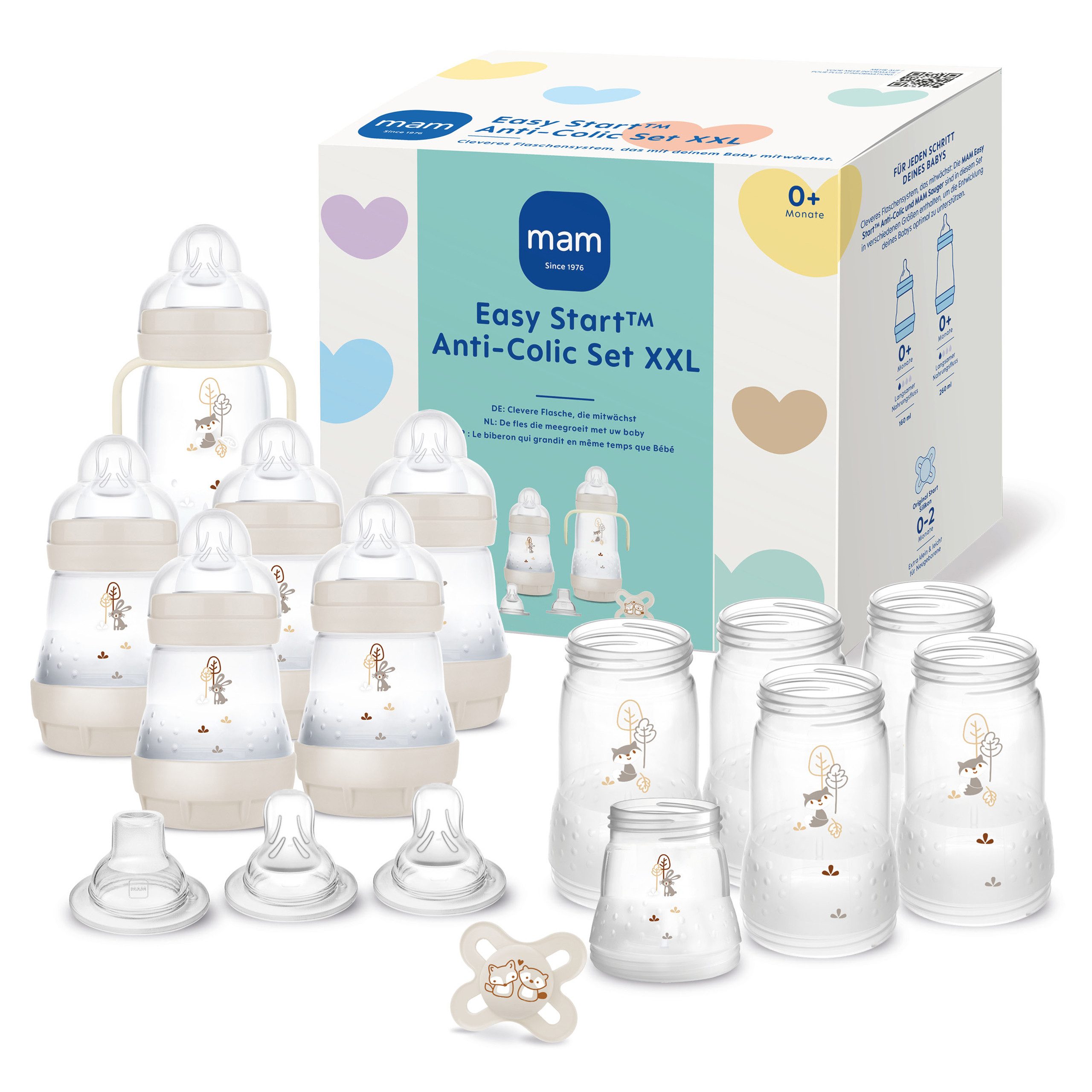 MAM Babyartikel Babyflasche EASY Start Baby Erstlingsset XXL, XXL Set 17 Teile