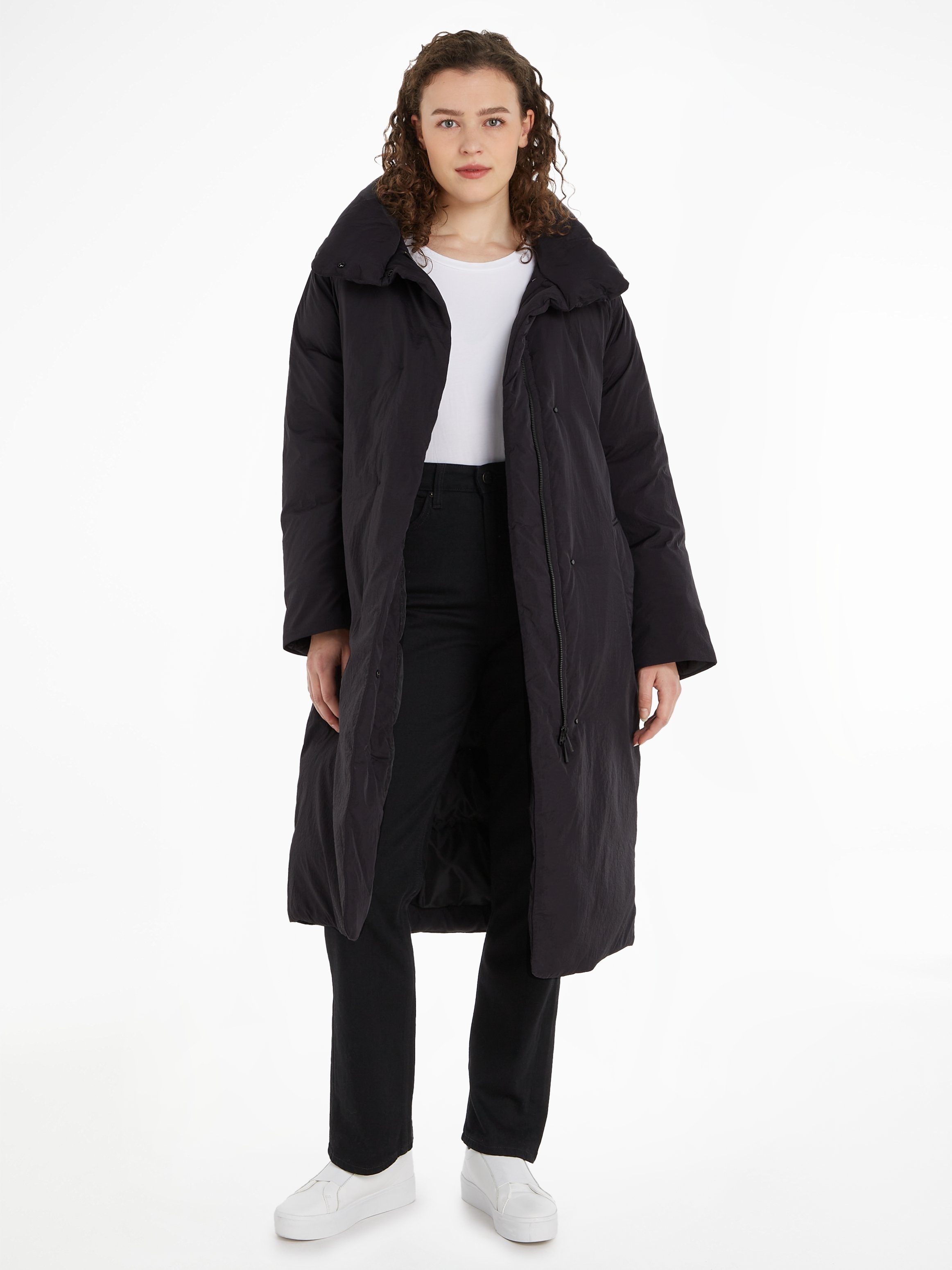 CRINKLE COAT Calvin NYLON WRAP DOWN Wintermantel Klein