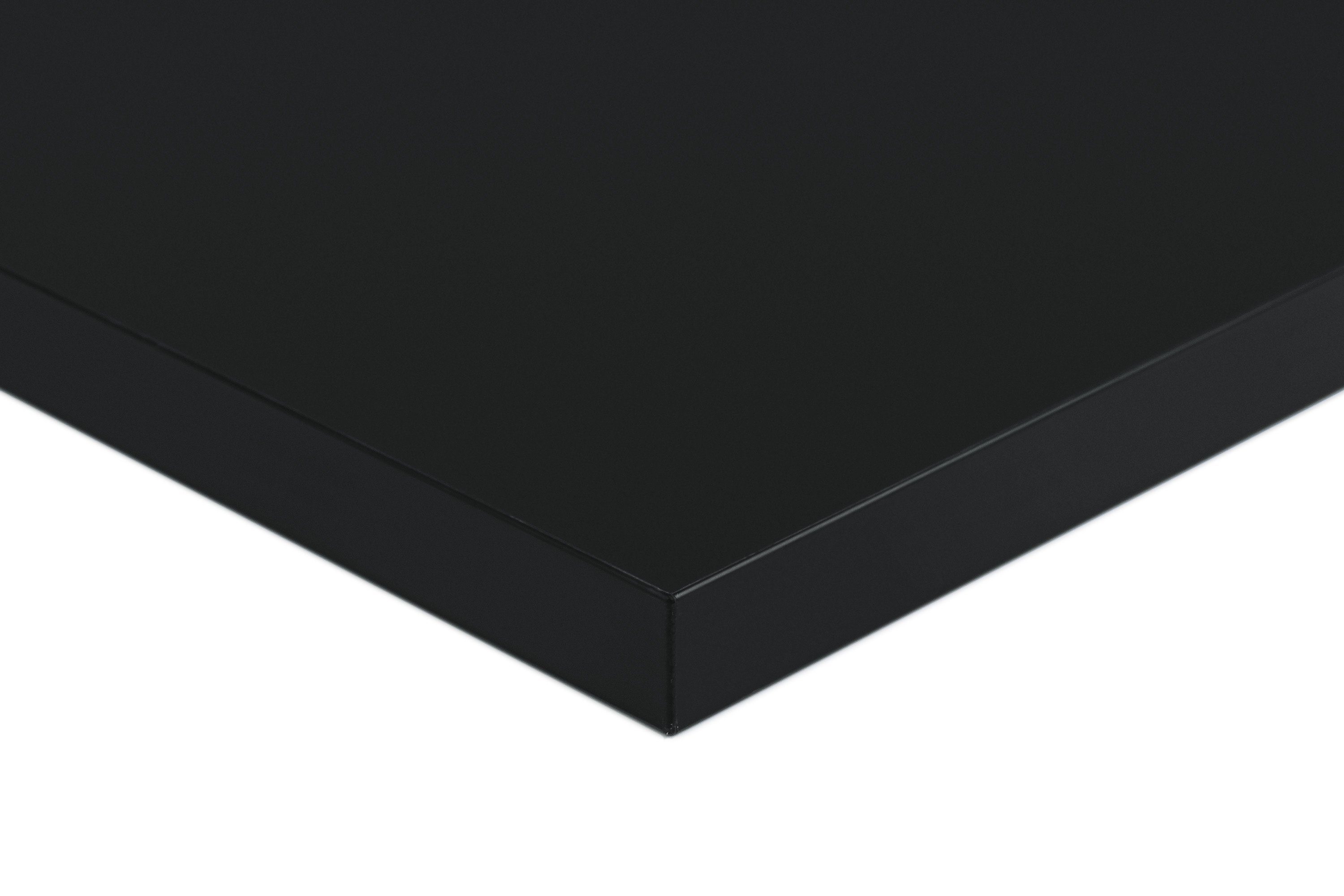 boho office® Schreibtischplatte FENIX NTM®, in schwarz, 160 x 78 x 2,7 cm mit Anti-Fingerprint-Beschichtung