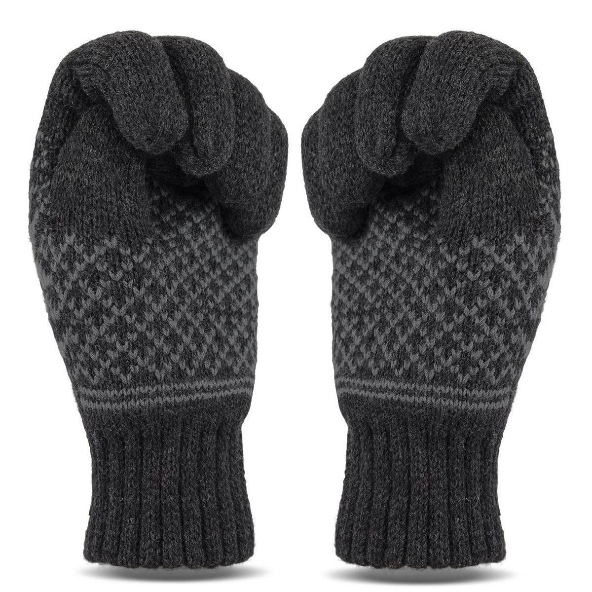 Thinsulate Strickhandschuhe Muster Tarjane 3M Unisex Anthrazit Handschuhe mit