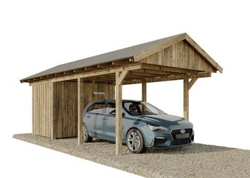 Alpholz Einzelcarport Satteldachcarport Tirol, BxT: 353x532 cm, Grün