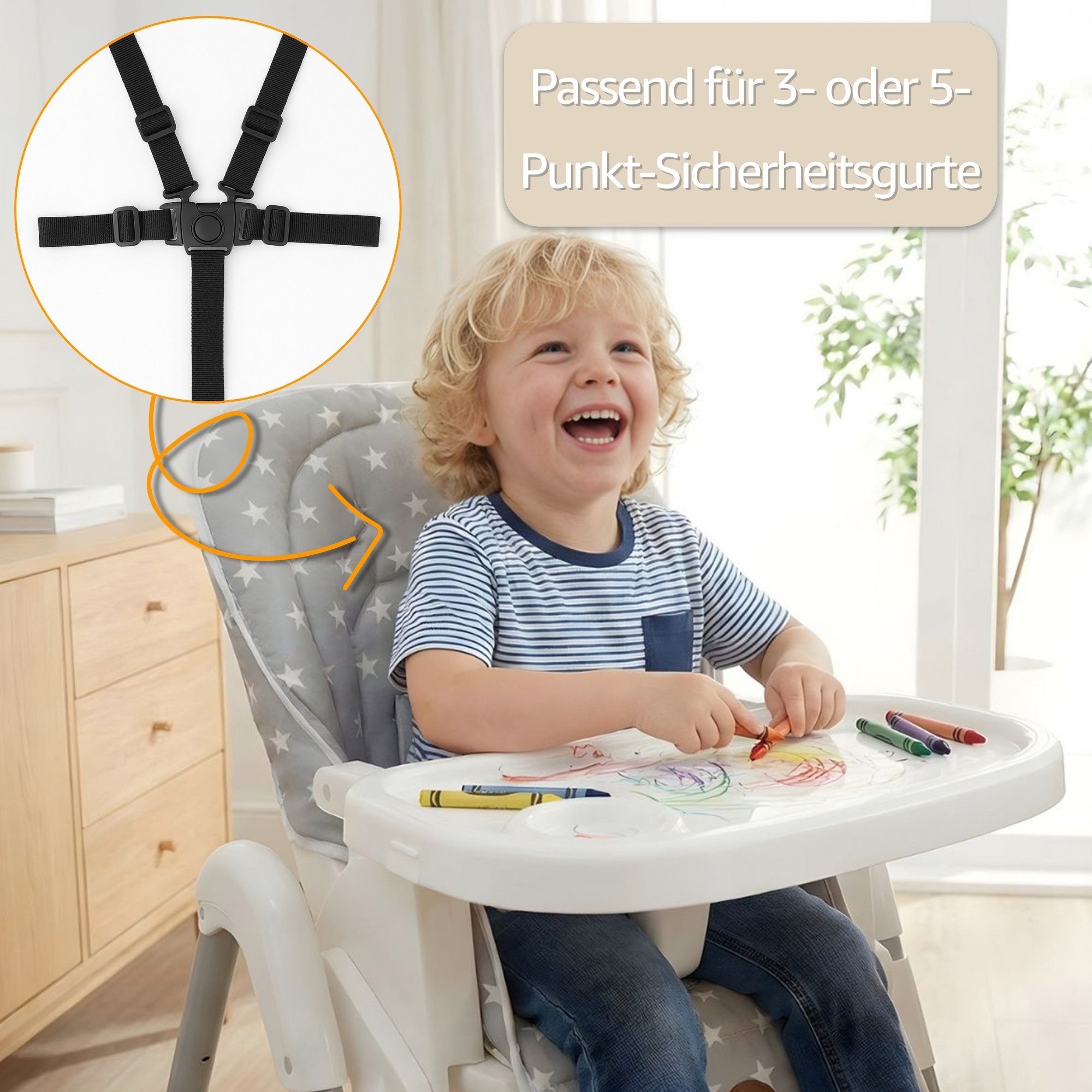 Totsy Baby Sitzverkleinerer für Hochstuhl Baby Sitzkissen Kinderstuhl Cover Sitzauflage Cover