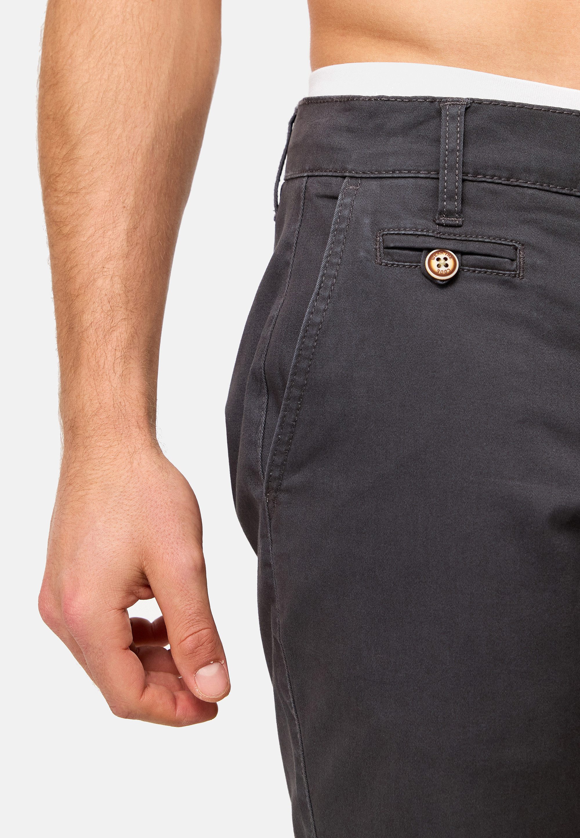 Indicode Chinoshorts Herren INSylvester Chino Shorts Herrenshorts aus elastischer Baumwoll-Qualität