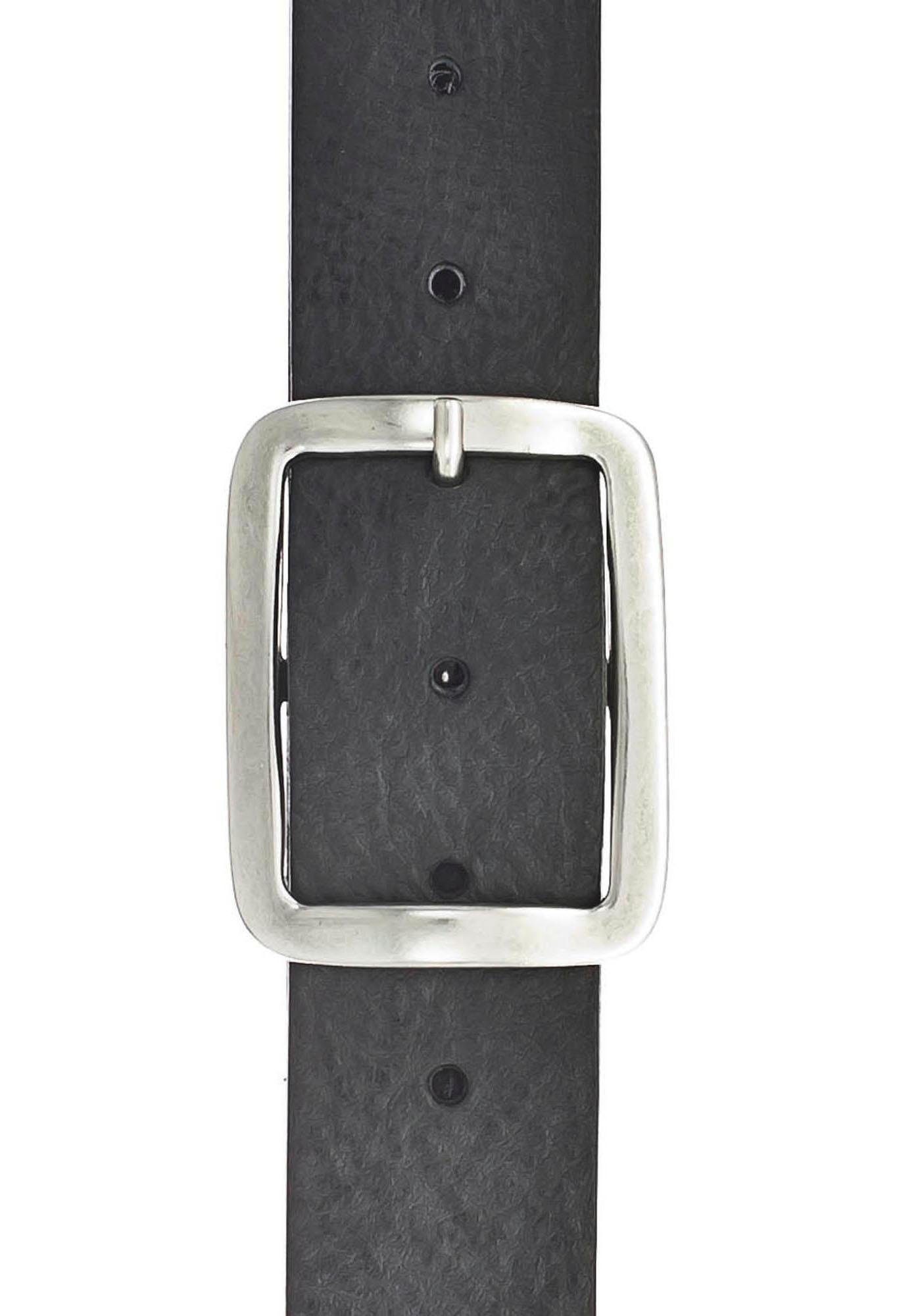 geölter Ledergürtel mit Look Vanzetti Vintage Oberfläche, und schwarz gekalkter charakteristisch
