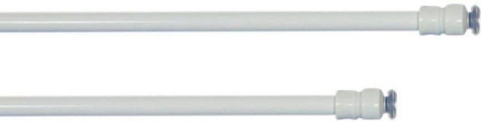 Klemmstange 2 Klemmstangen Gardinenstangen – Farbe: weiß Ø 8mm, rewagi,  geklemmt, Verkaufseinheit: 2 Stück