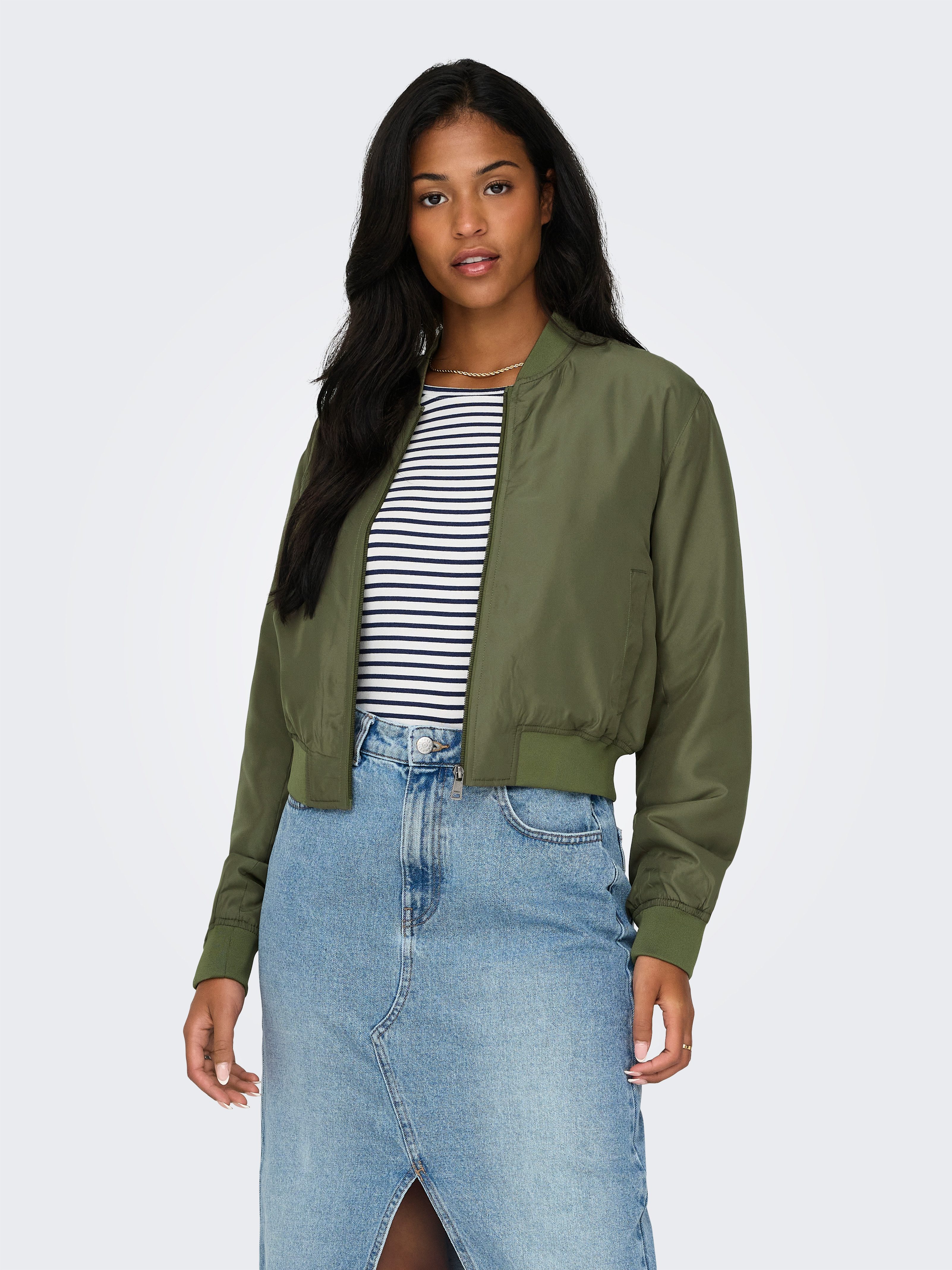 ONLY Bomberjacke ONLALMA BOMBER OTW NOOS mit Seitentaschen