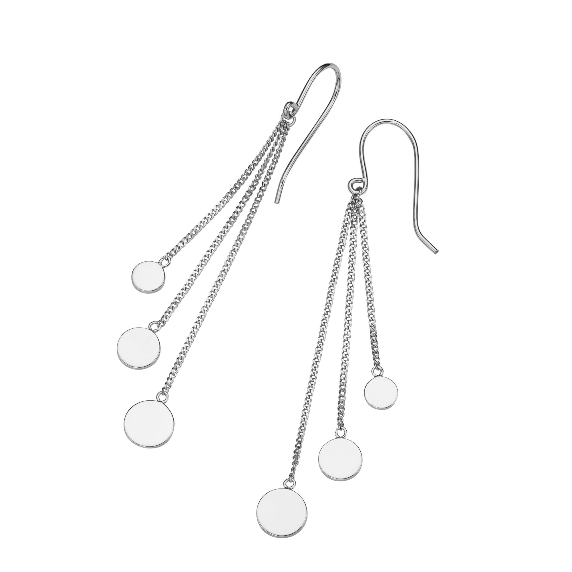 Firetti Paar Ohrhaken Schmuck Geschenk Silber 925 Ohrschmuck Ohrringe Plättchen